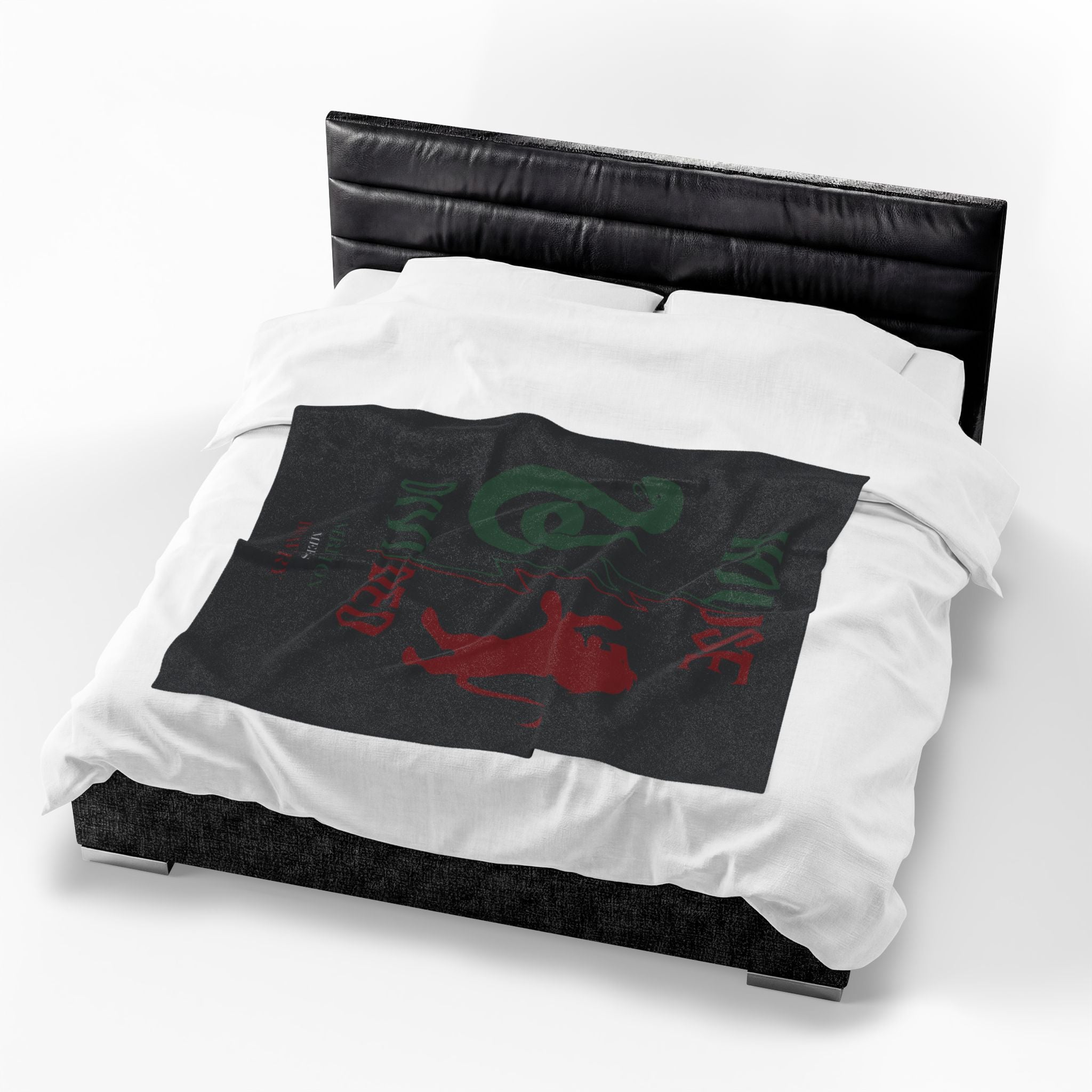 House Divided Serpent + Lion Rivalry Blanket- Ambition Meets Bravery Wizardcore Cozy Throw (50x60)