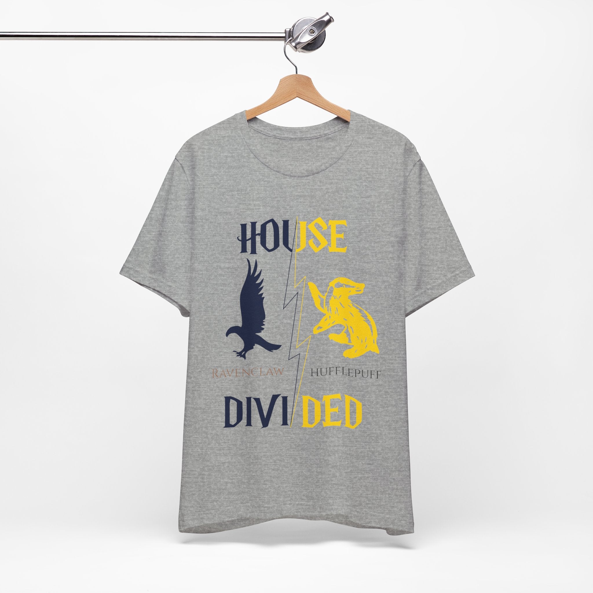 Ravenclaw Hufflepuff Shirt | House Divided Tee | Wizarding Couple Gift