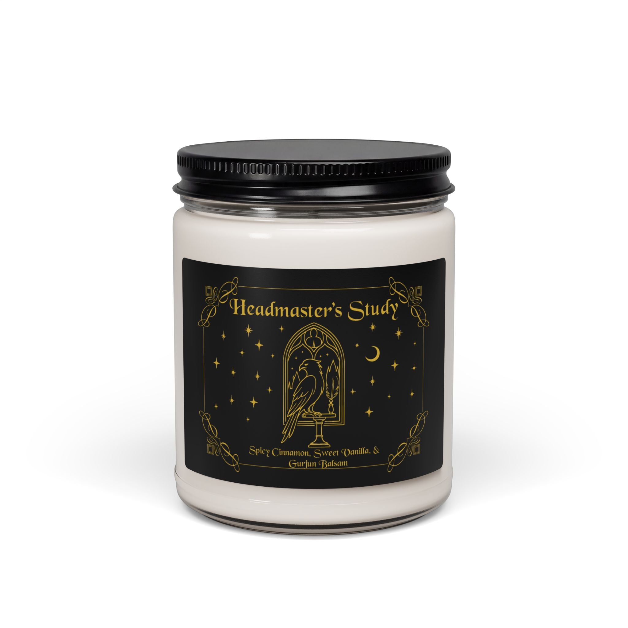 Headmaster's Study- Cinnamon Vanilla Balsam Soy Candle, Magical Library Scent