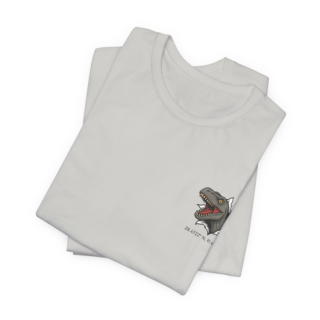 Raptor Park Day Shirt- Universal Inspired Dinosaur Tee, Double-Sided Jurassic Design