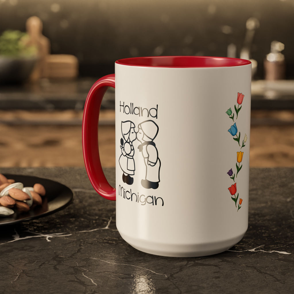 Klompen & Coffee Mug | Holland Michigan Tulip Time Souvenir