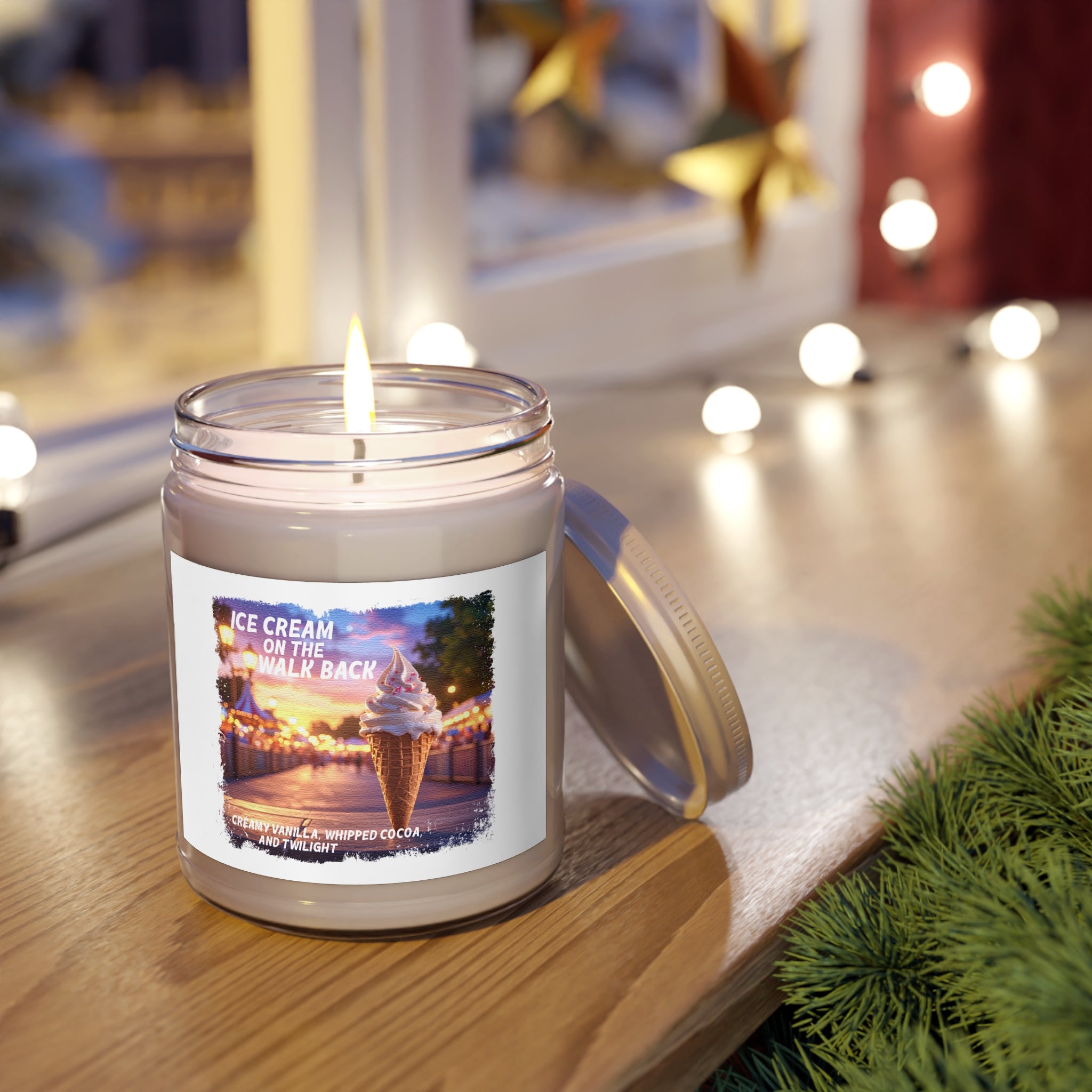 Ice Cream on the Walk Back Candle- Theme Park Dessert Scent