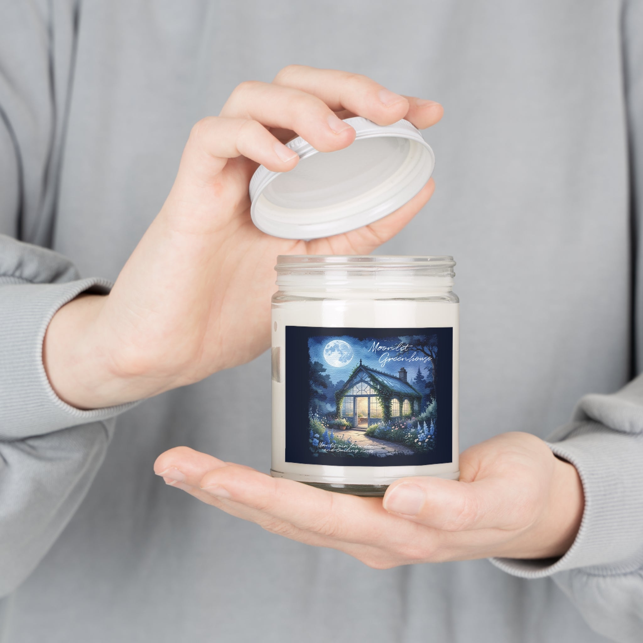 Moonlit Greenhouse Soy Candle- Dreamy Garden Night Scent