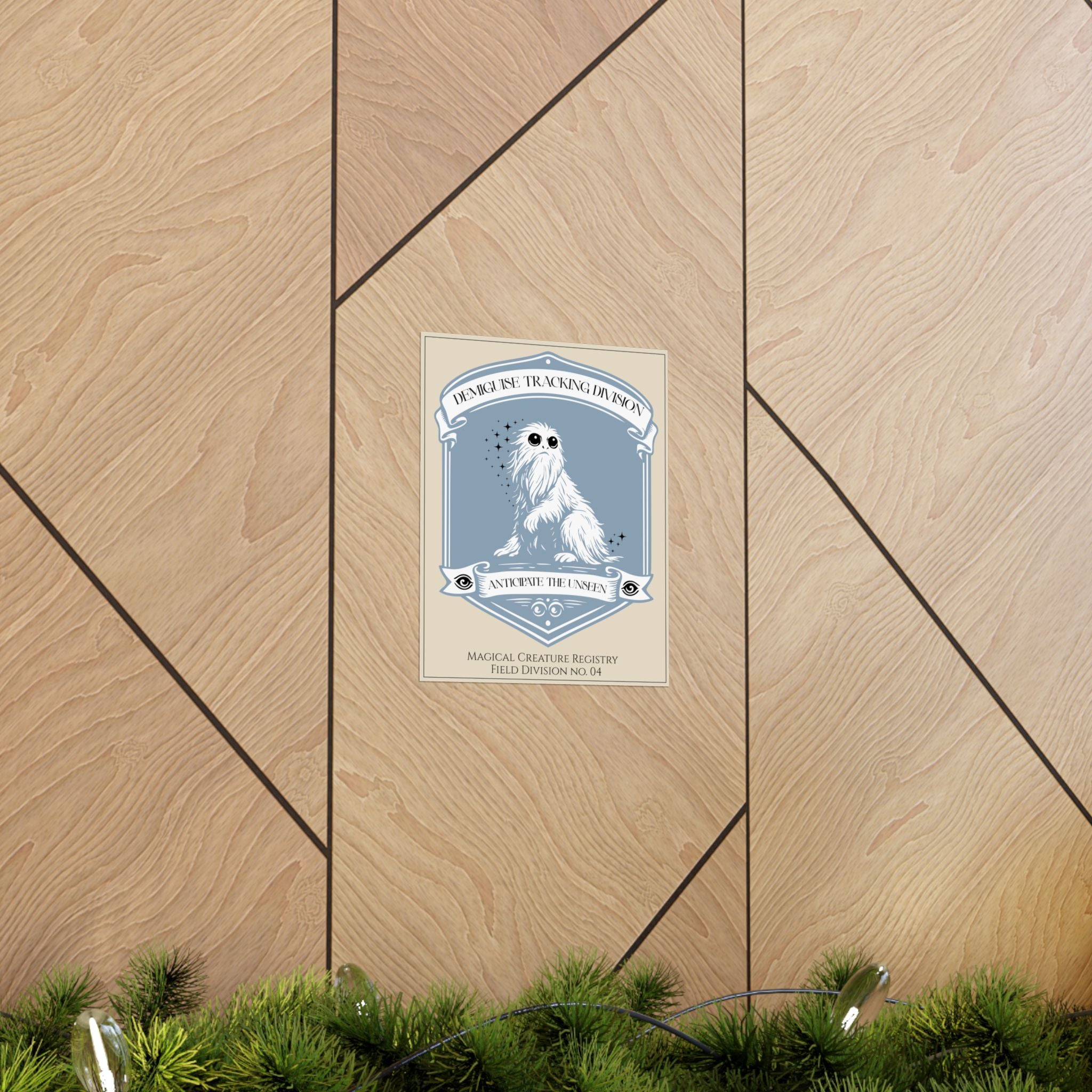 Demiguise Tracking Division Registry Print- 8x10 Fantasy Creature Wall Art