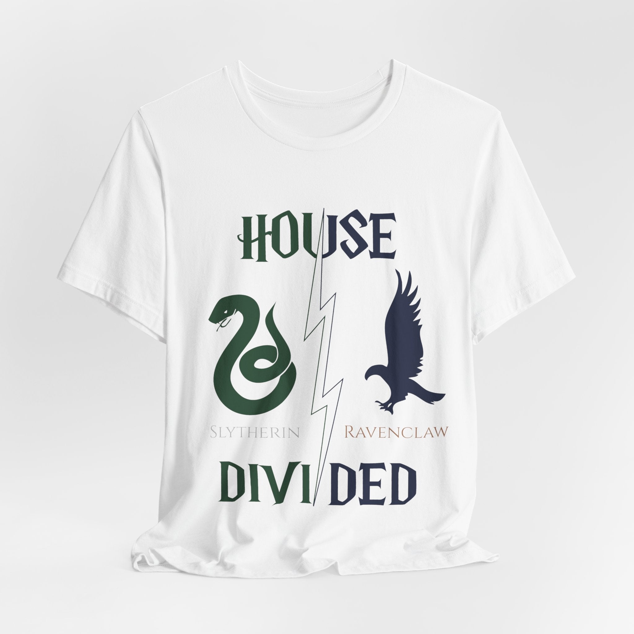 Slytherin Ravenclaw Shirt | House Divided Tee | Wizarding Couple Gift