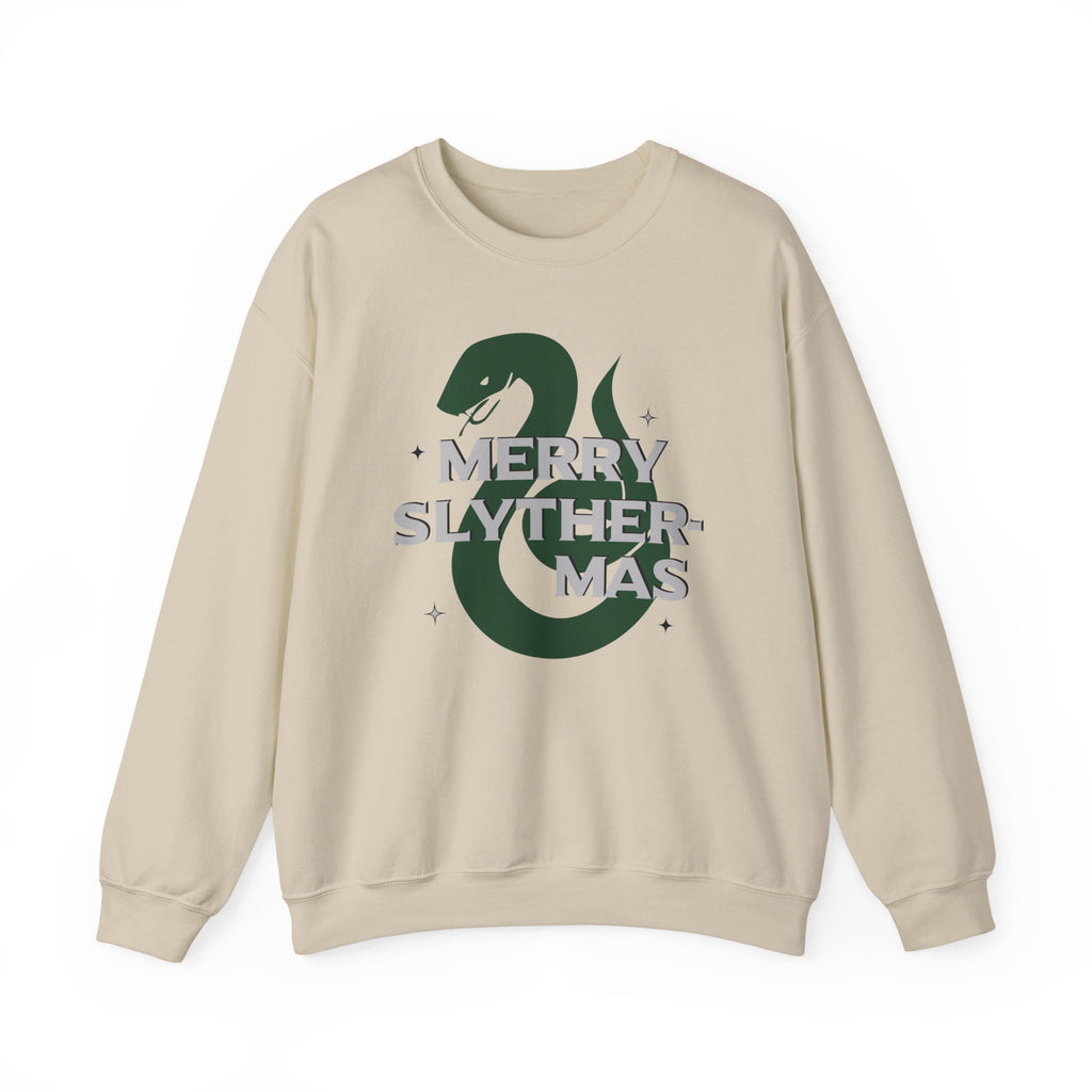 Merry Slyther-mas Crewneck Sweatshirt- Wizard Christmas Sweatshirt