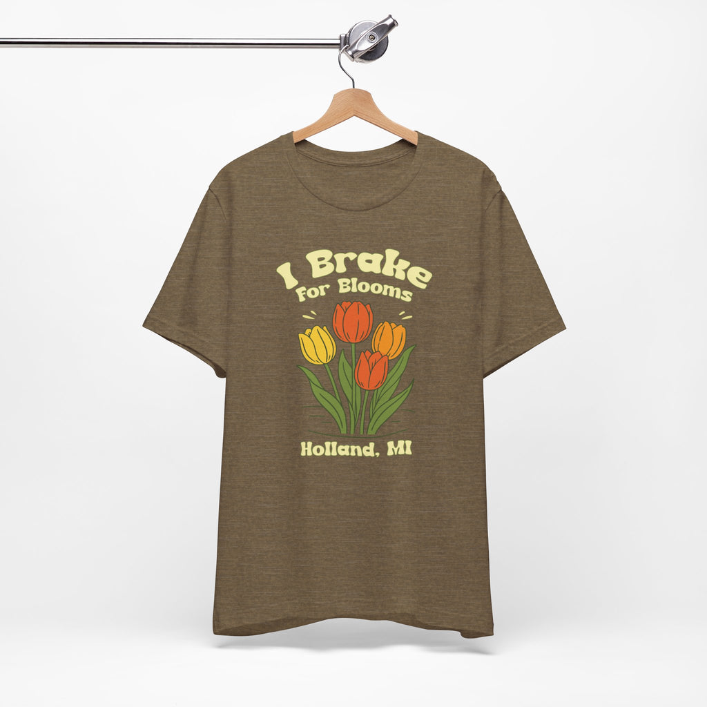 I Brake for Blooms Shirt | Holland Michigan Tulip Festival Tee