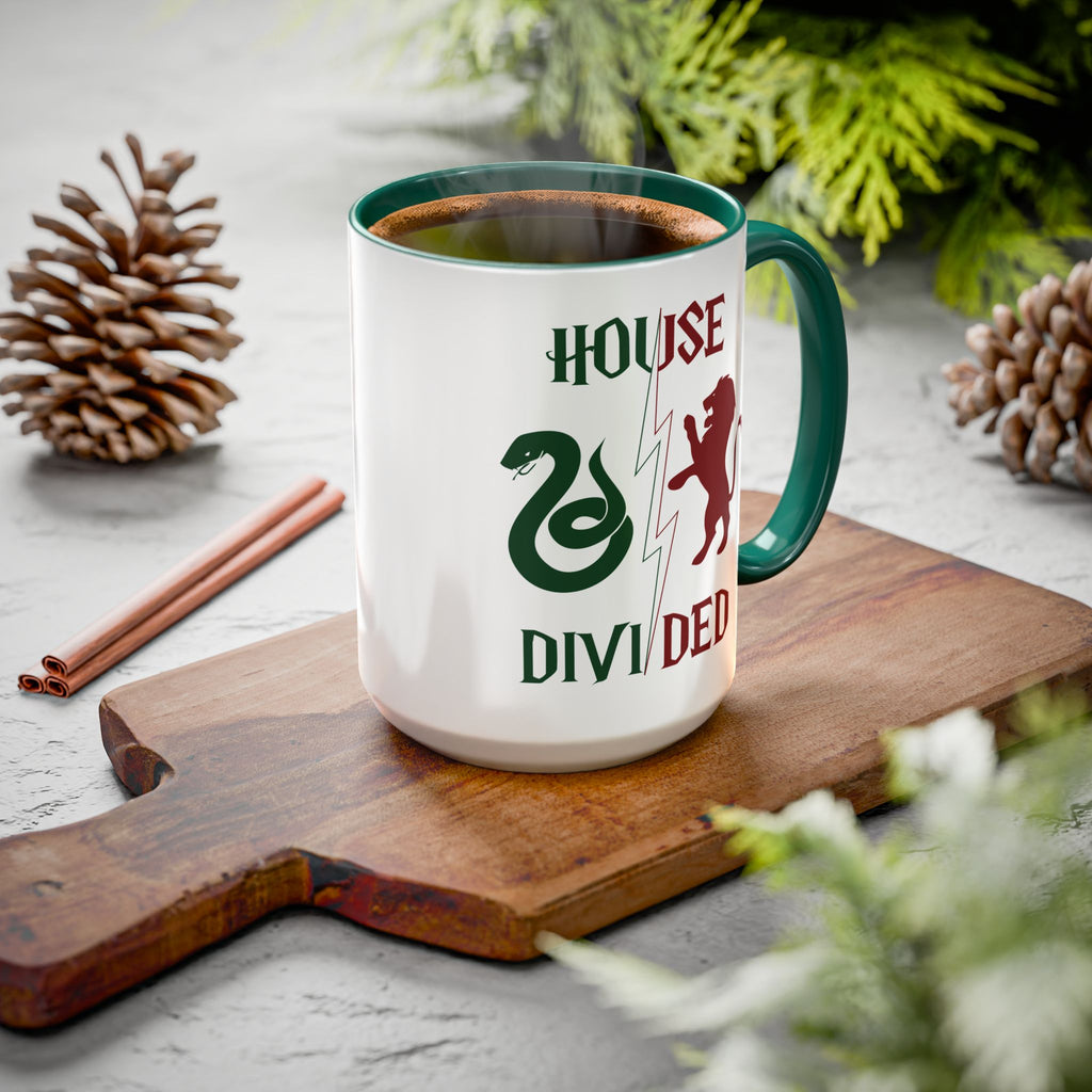 House Divided Rivalry Mug- Serpent + Lion Wizardcore Couple Mug (15oz)
