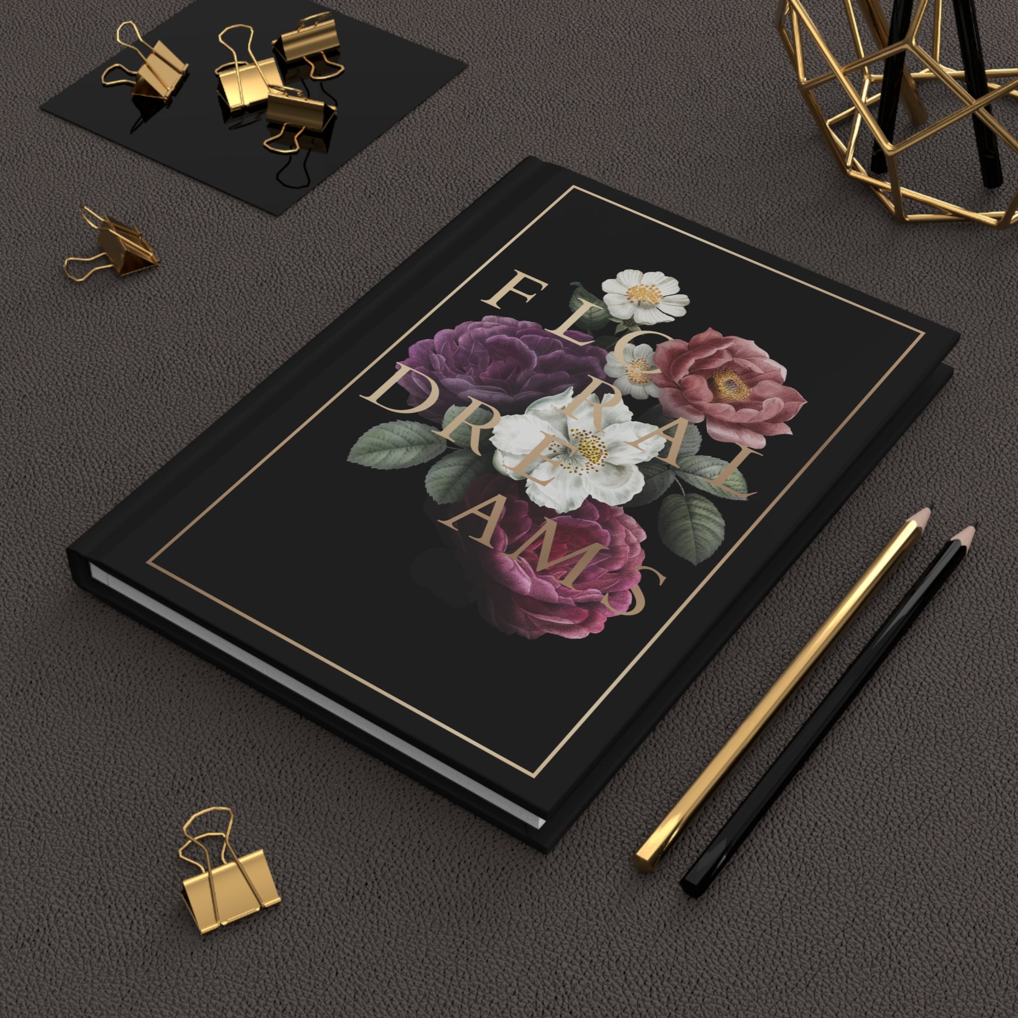 Floral Dreams Journal- Moody Peony Notebook