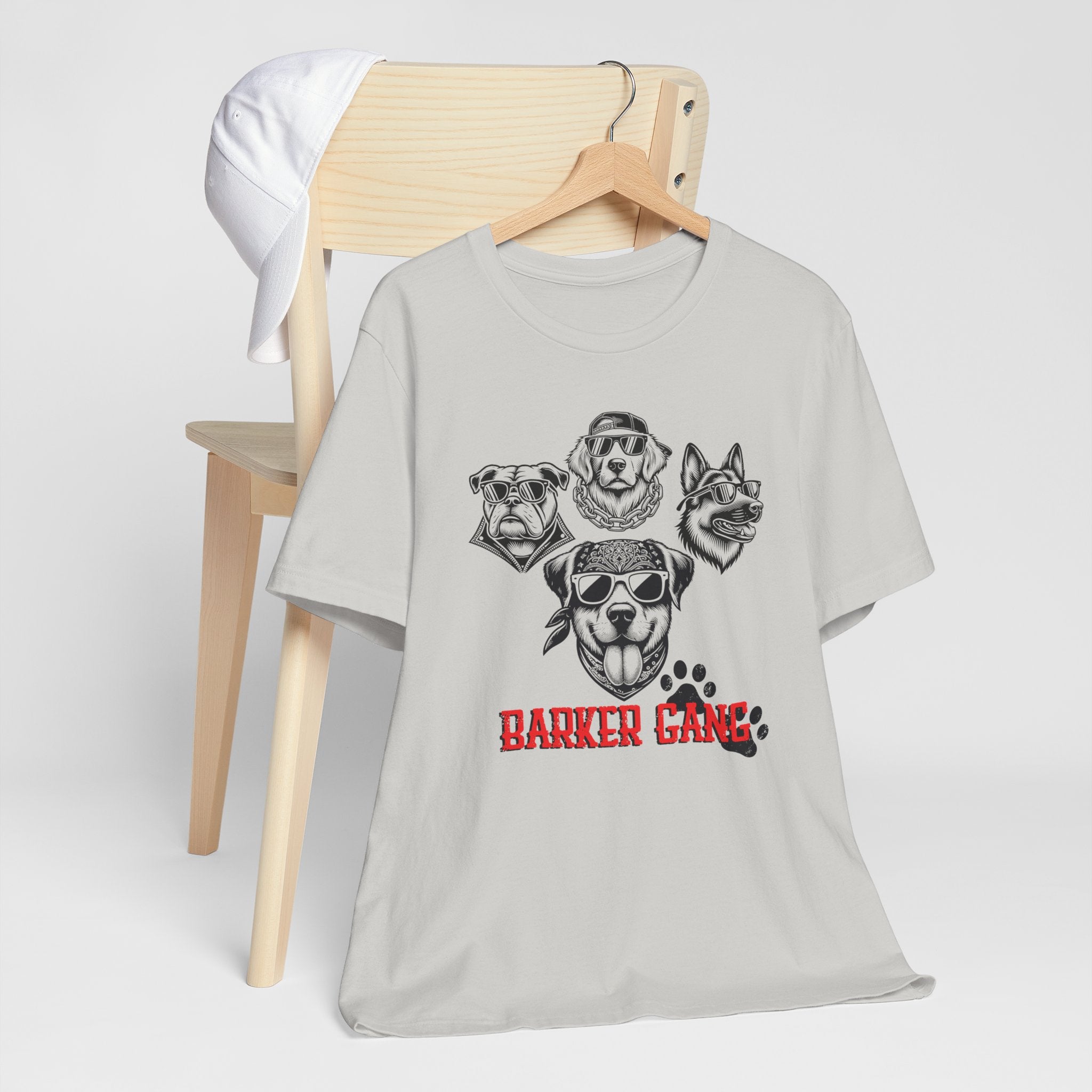 Barker Gang Tee- Funny Biker Dog Shirt