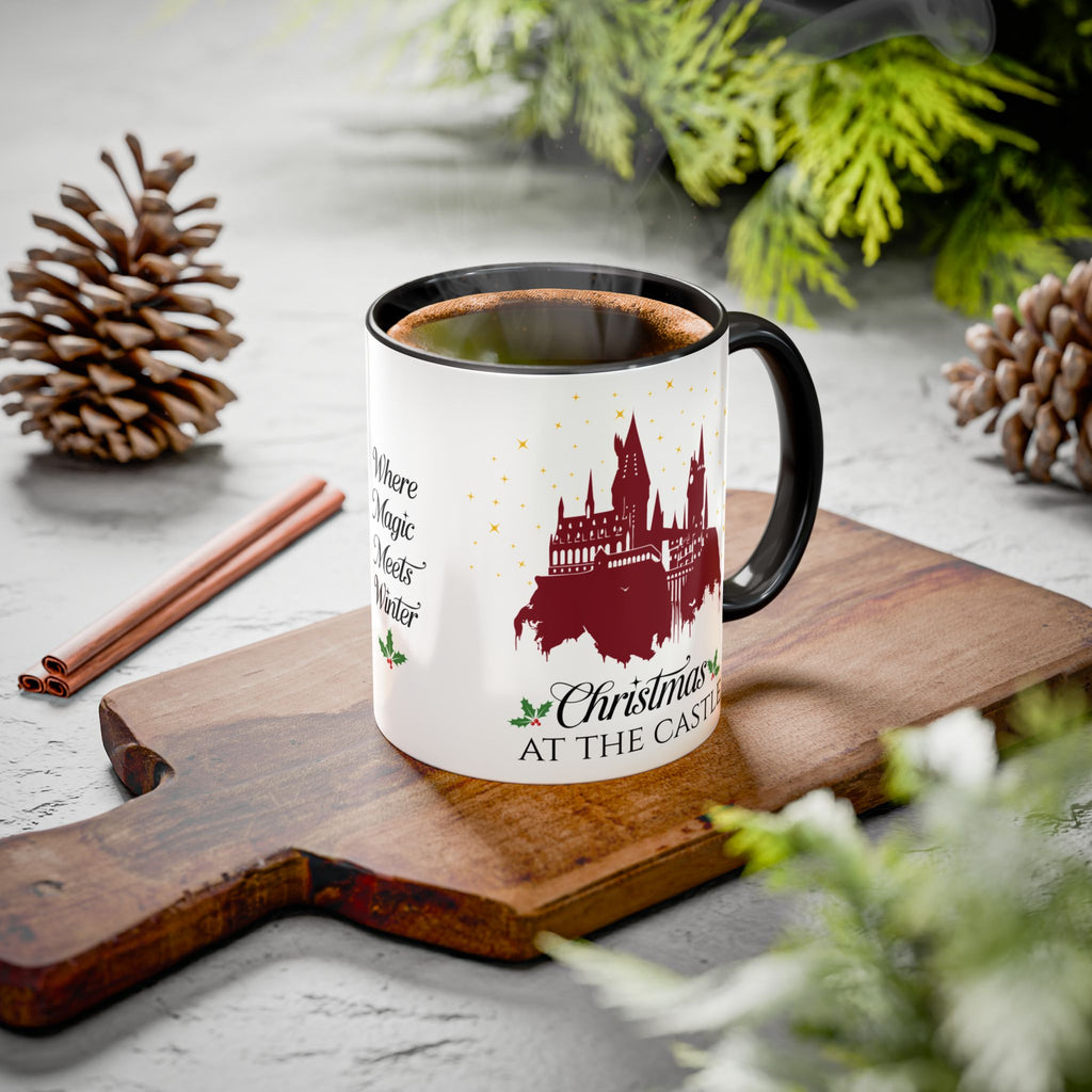 Christmas at the Castle Mug- 11oz Wizard Inspired Holiday Coffee Cup