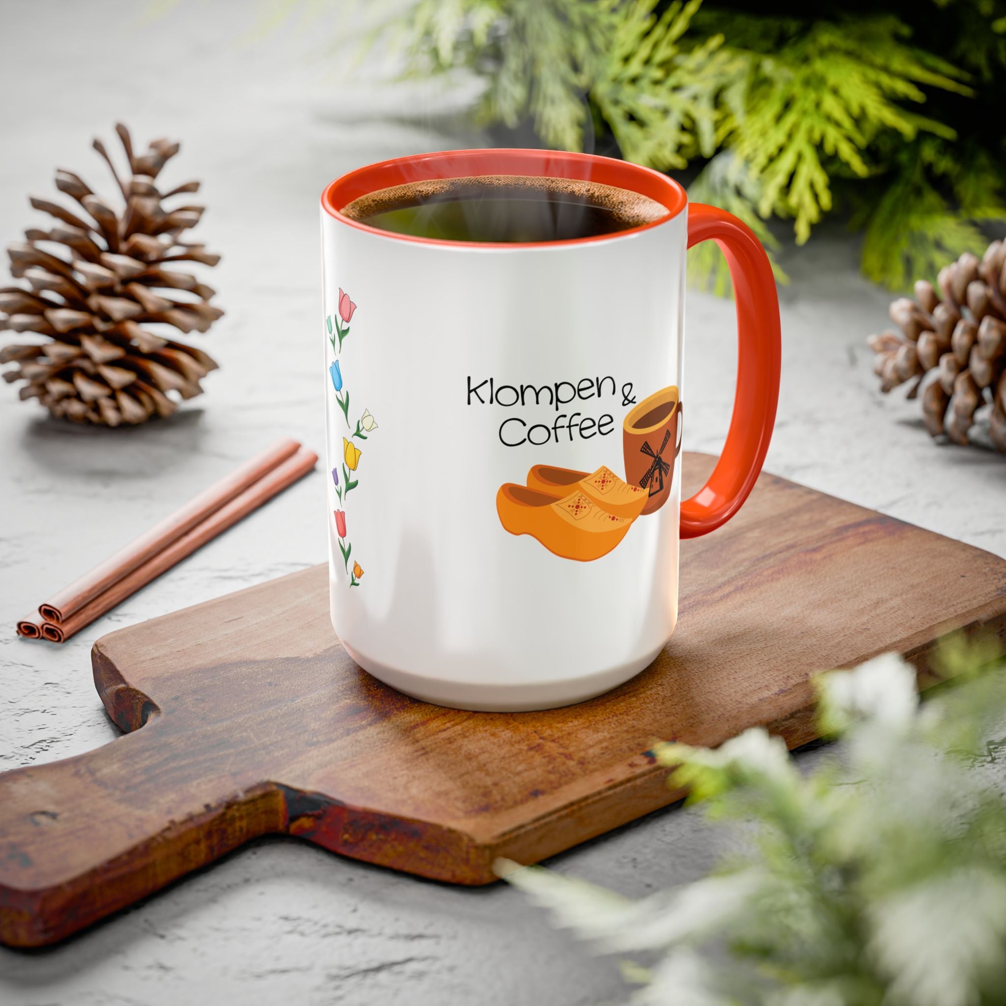 Klompen & Coffee Mug | Holland Michigan Tulip Time Souvenir