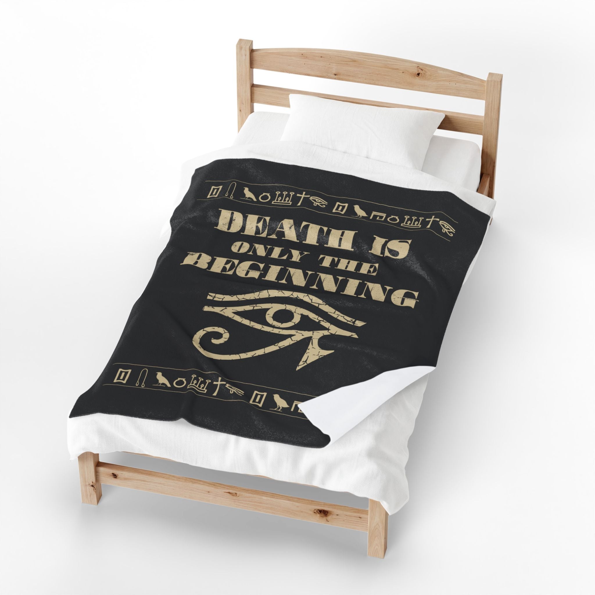 Death Is Only the Beginning Blanket- Eye of Horus Throw (50x60)