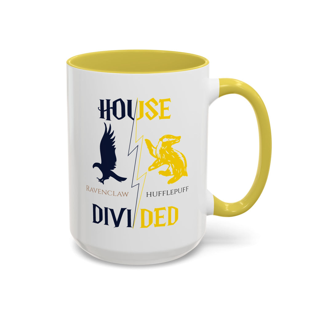Ravenclaw Hufflepuff Mug | House Divided Cup | Wizarding Couple Gift