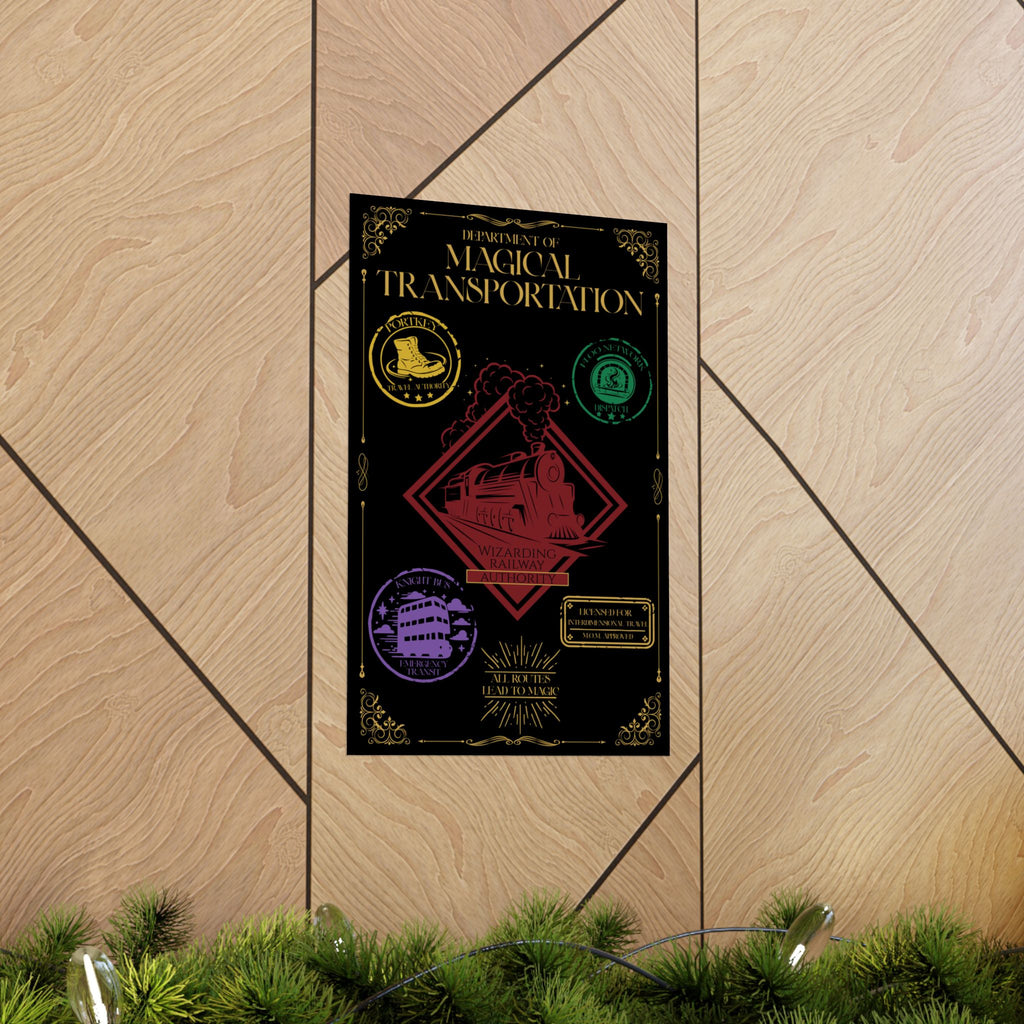 Department of Magical Transportation Poster- 11x17 Wizarding Travel Authority Wall Art