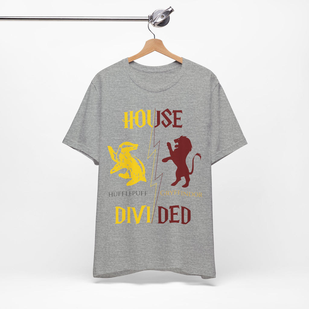 Hufflepuff Gryffindor Shirt | House Divided Tee | Wizarding Couple Gift