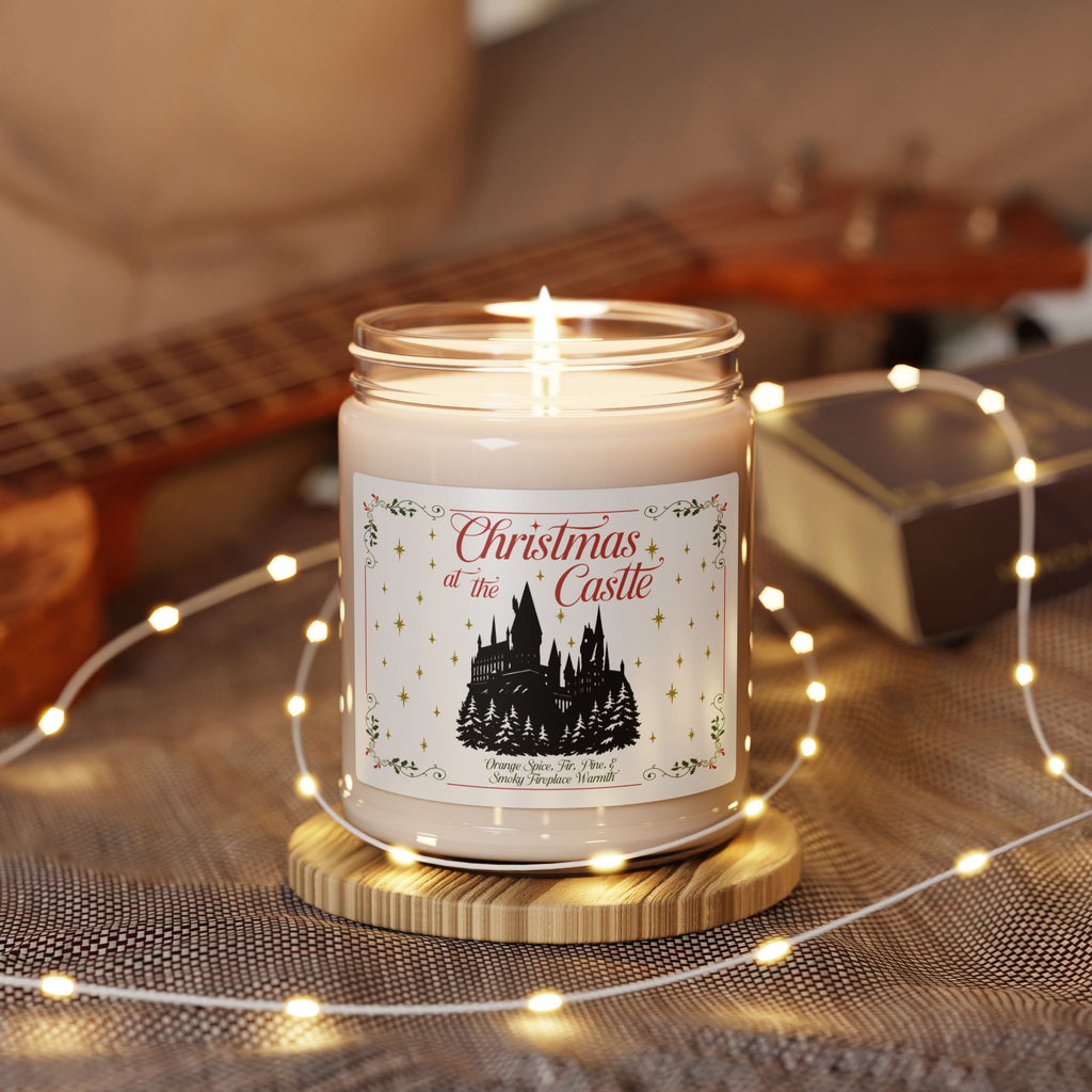 Christmas at the Castle- Orange Spice, Pine, & Smoky Fireplace Soy Candle