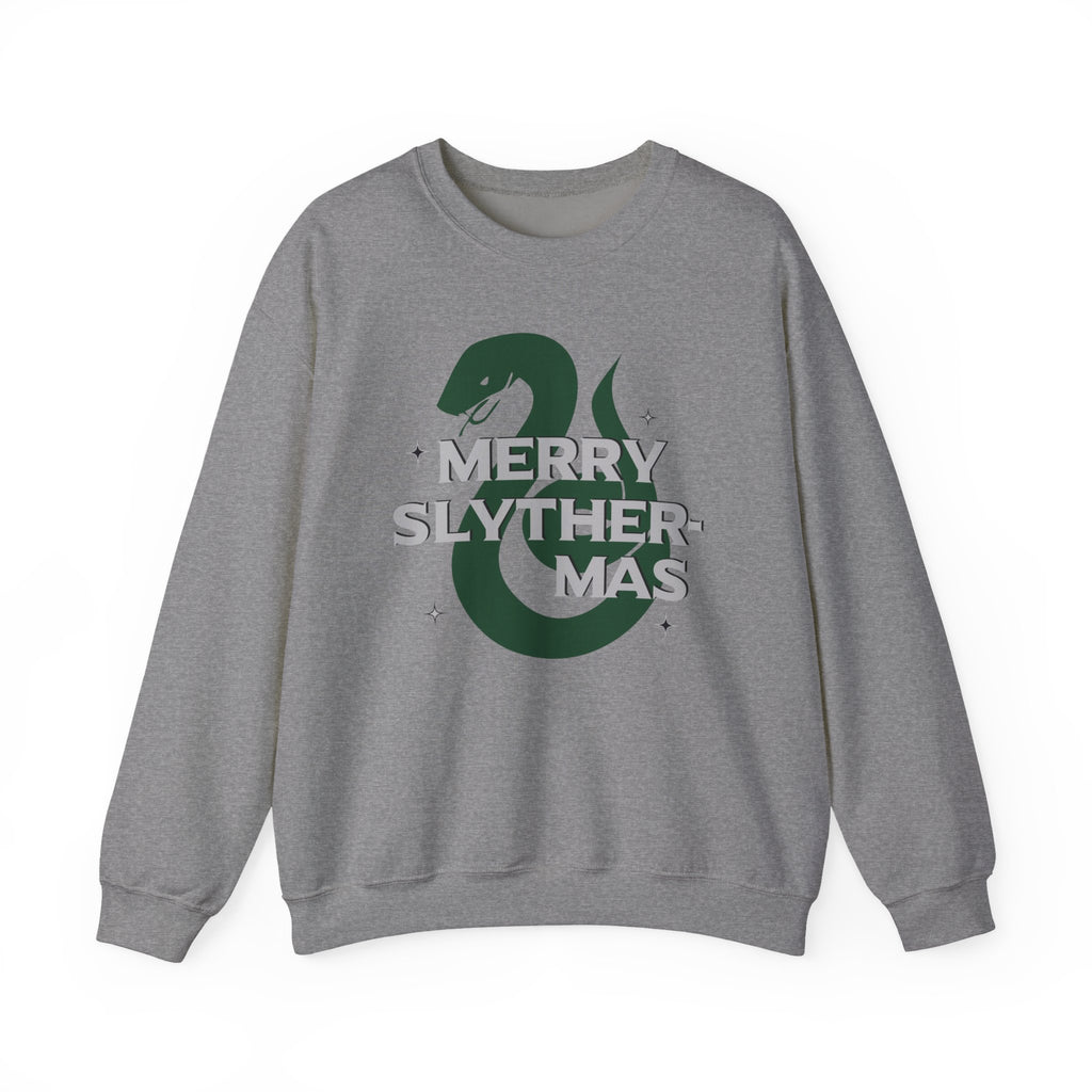 Merry Slyther-mas Crewneck Sweatshirt- Wizard Christmas Sweatshirt