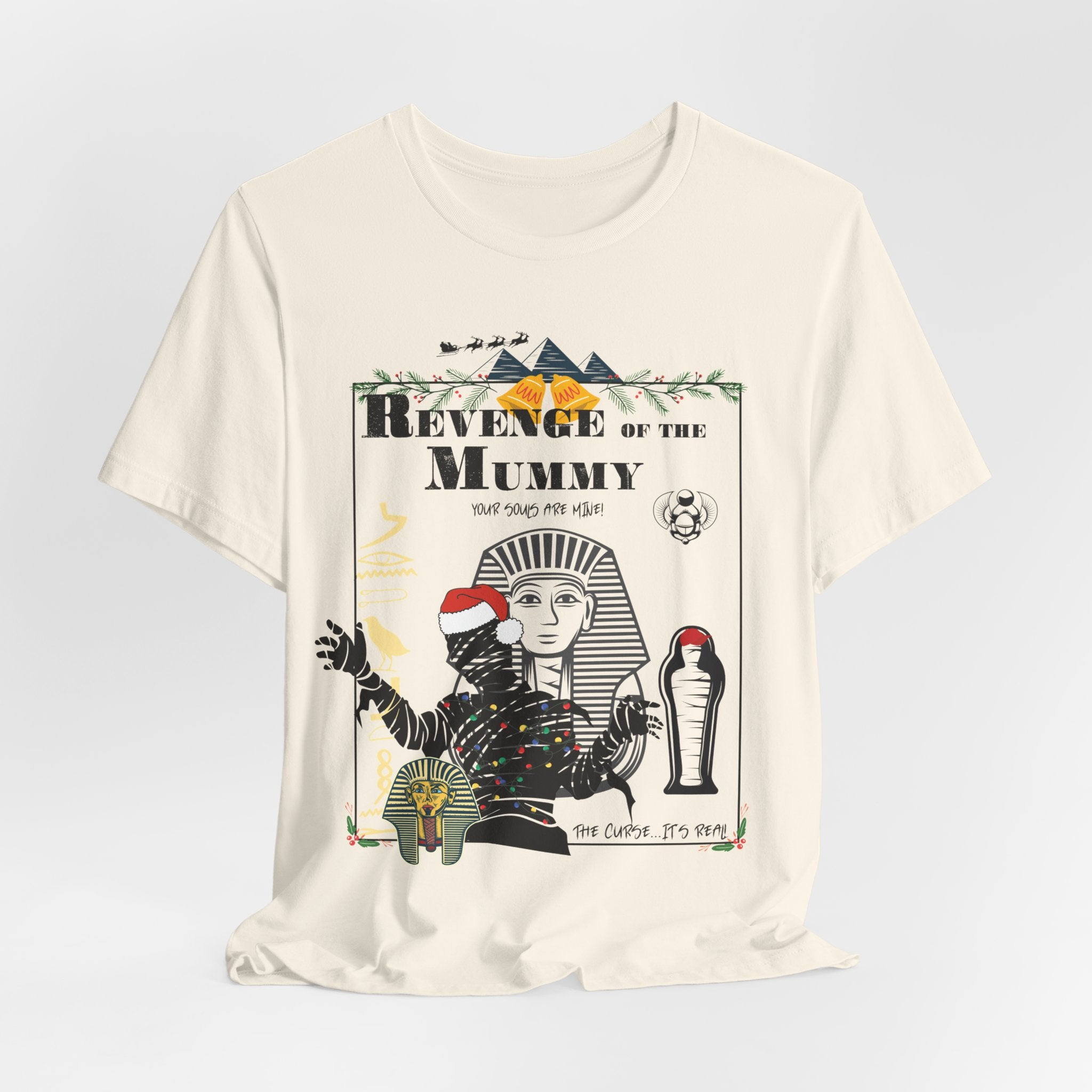 Revenge of the Mummy Christmas Shirt- Double Sided Universal Ride Holiday Tee