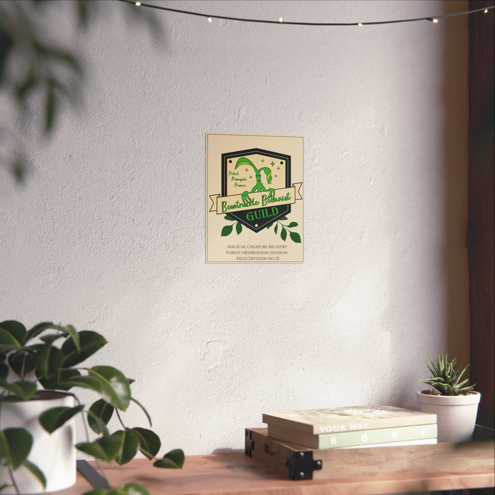 Bowtruckle Botanist Guild Registry Print- 8x10 Magical Creature Wall Art