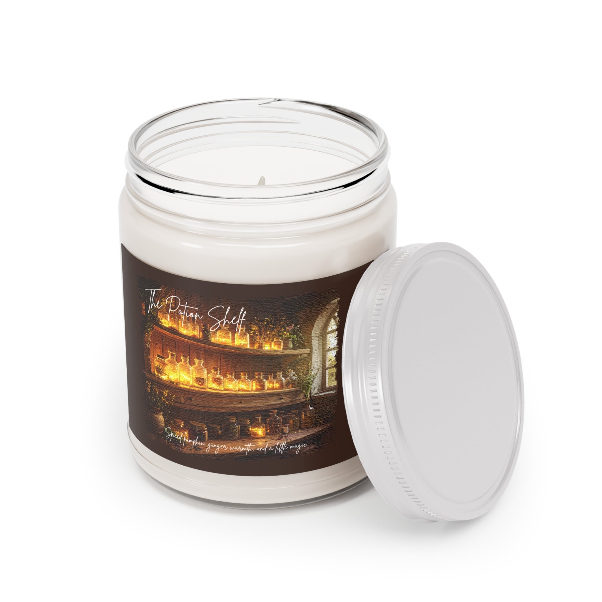 The Potion Shelf Candle- Magical Cozy Spice Scent