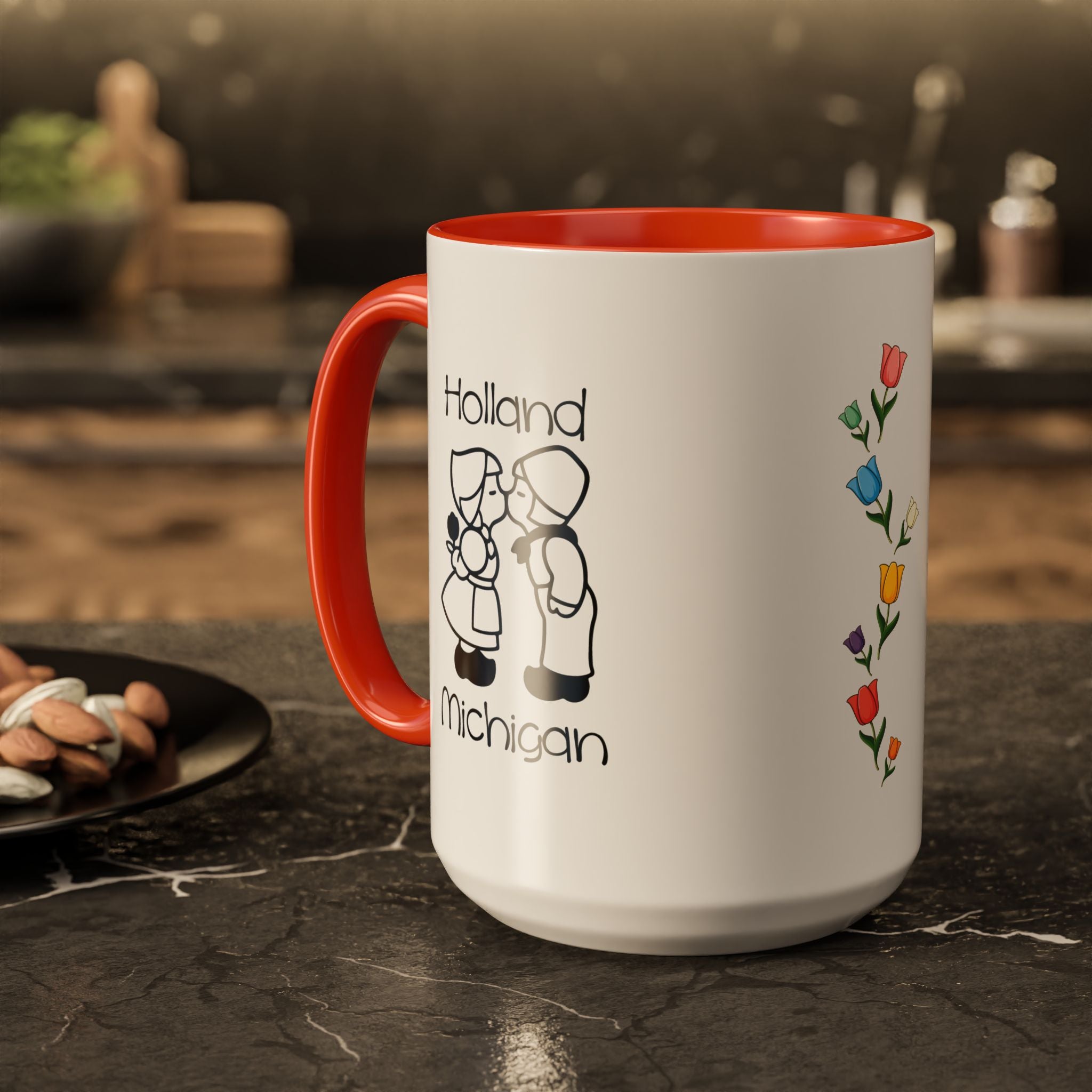 Klompen & Coffee Mug | Holland Michigan Tulip Time Souvenir