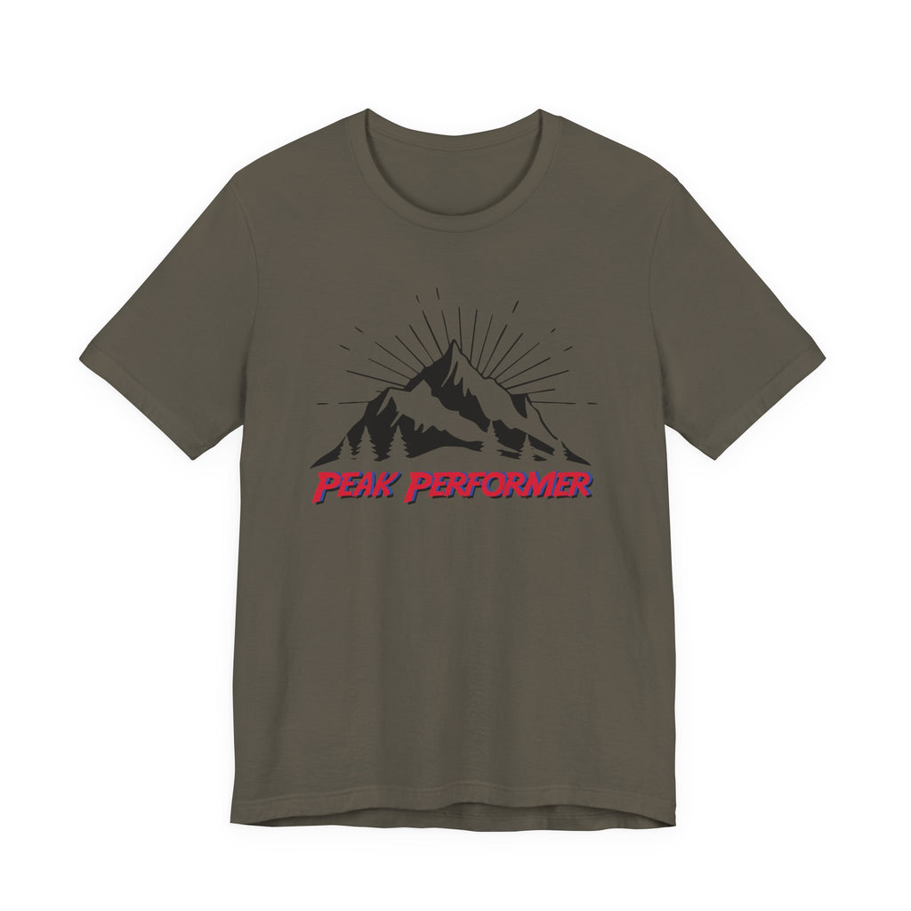 Peak Performer Hiking Tee- Mountain Adventure Shirt, Outdoor Lover Gift