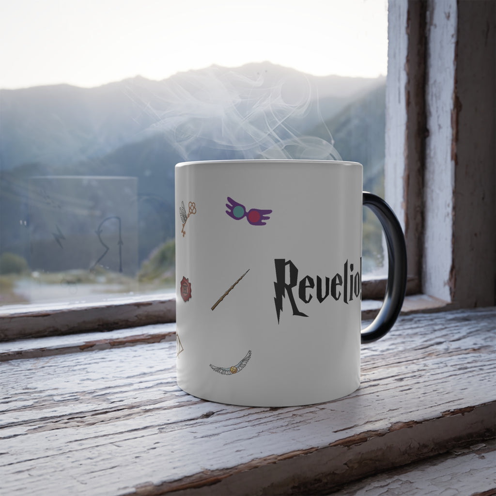 Revelio Spell Reveal Color Changing Mug- Magic Heat Reactive Mug (11oz)