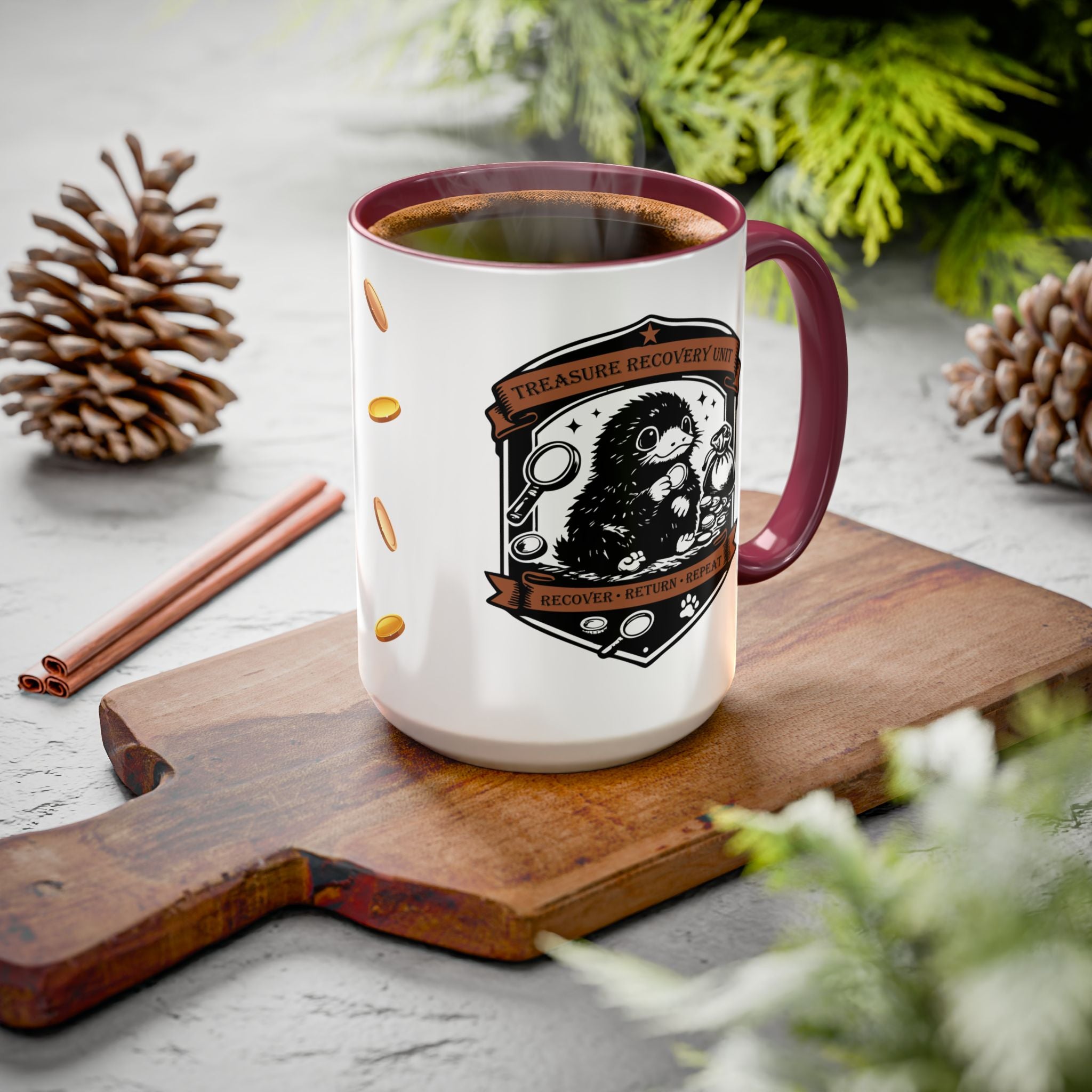 Treasure Recovery Unit Mug- Niffler Inspired 15oz Magical Creature Coffee Mug
