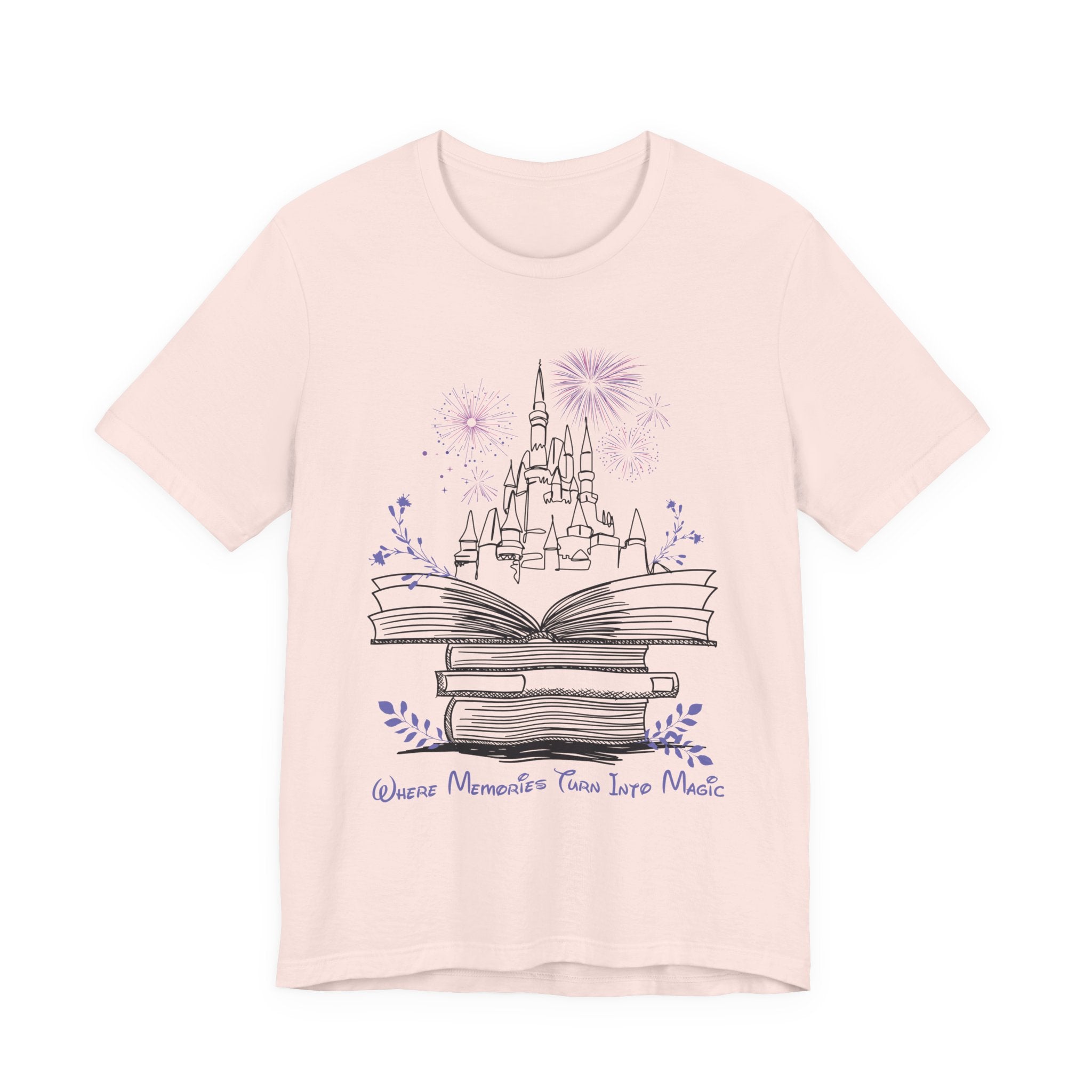 Where Memories Turn Into Magic Tee- Magical Vacation Castle Fireworks Shirt