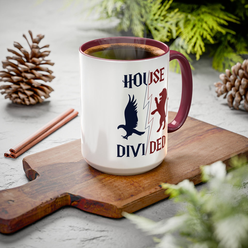House Divided Rivalry Mug- Lion + Raven Wizardcore Couple Mug (15oz)