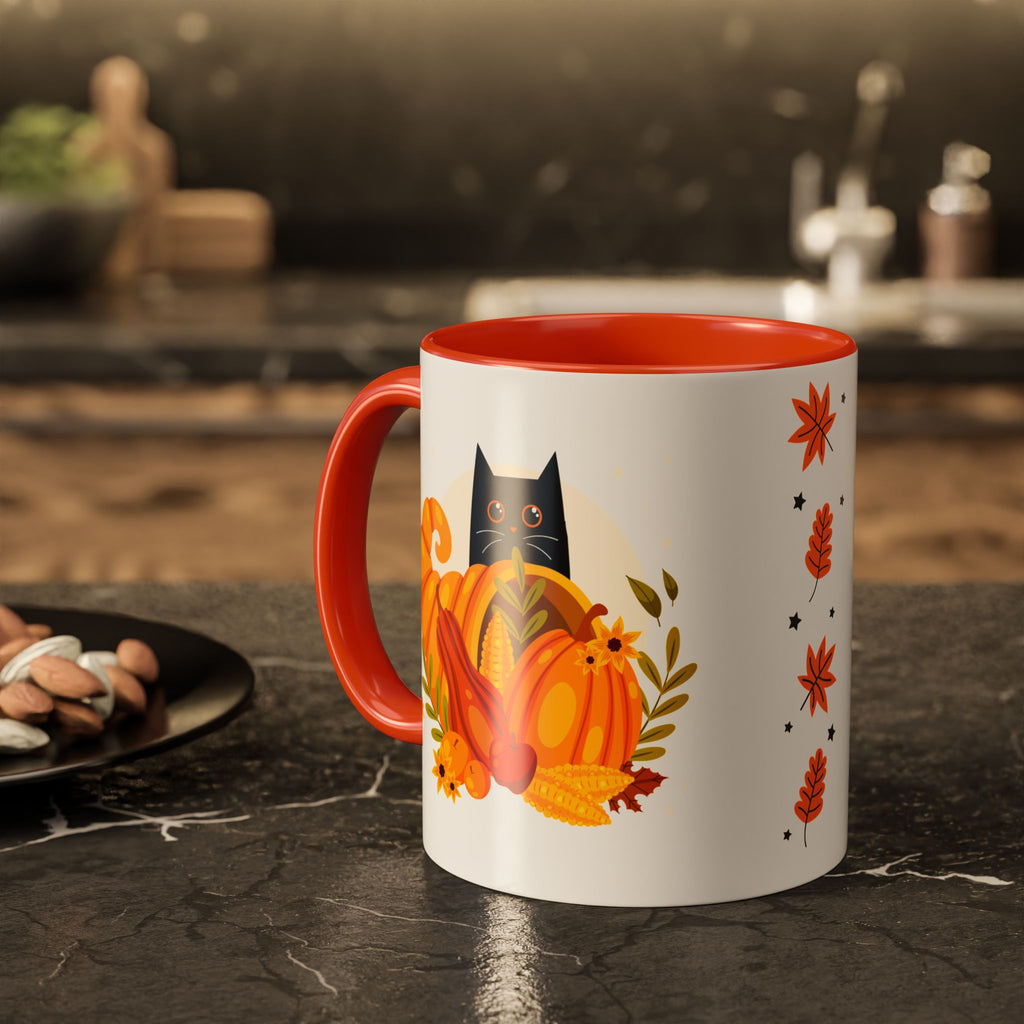Emotionally Unstable Seasonally Festive 11oz Mug- Cute Black Cat Fall Coffee Mug