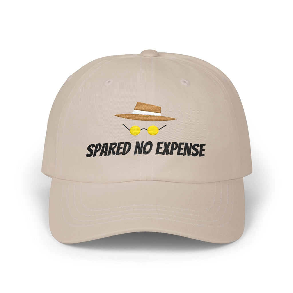 Spared No Expense Hat- Embroidered Jurassic Inspired Dad Cap, Theme Park Outfit Hat