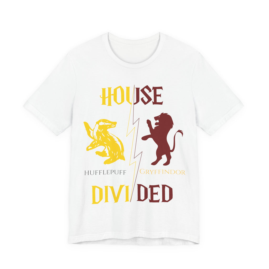 Hufflepuff Gryffindor Shirt | House Divided Tee | Wizarding Couple Gift