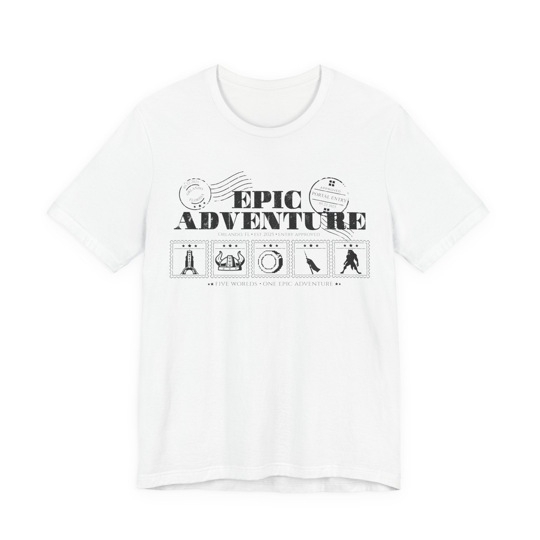 Epic Universe Portal Stamps Shirt- Orlando Park Day Tee