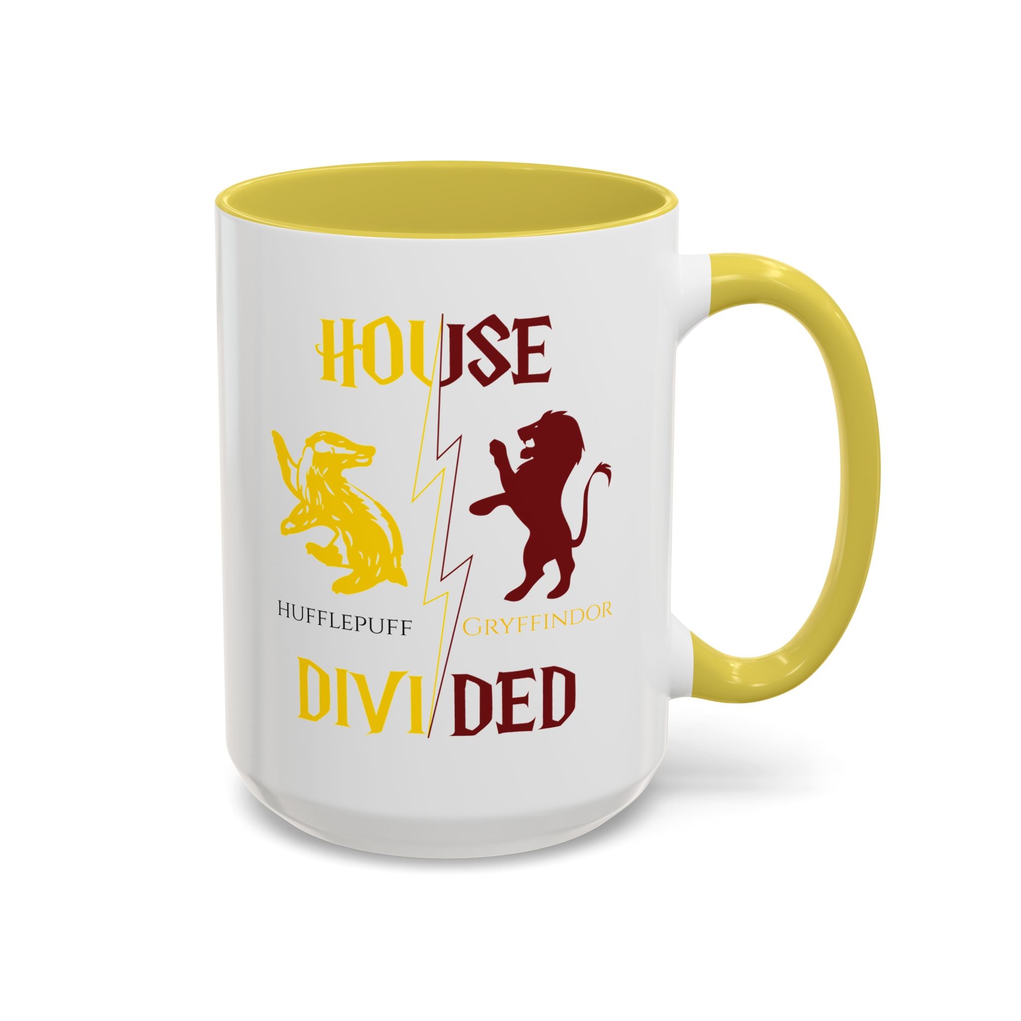 Hufflepuff Gryffindor Mug | House Divided Cup | Wizarding Couple Gift
