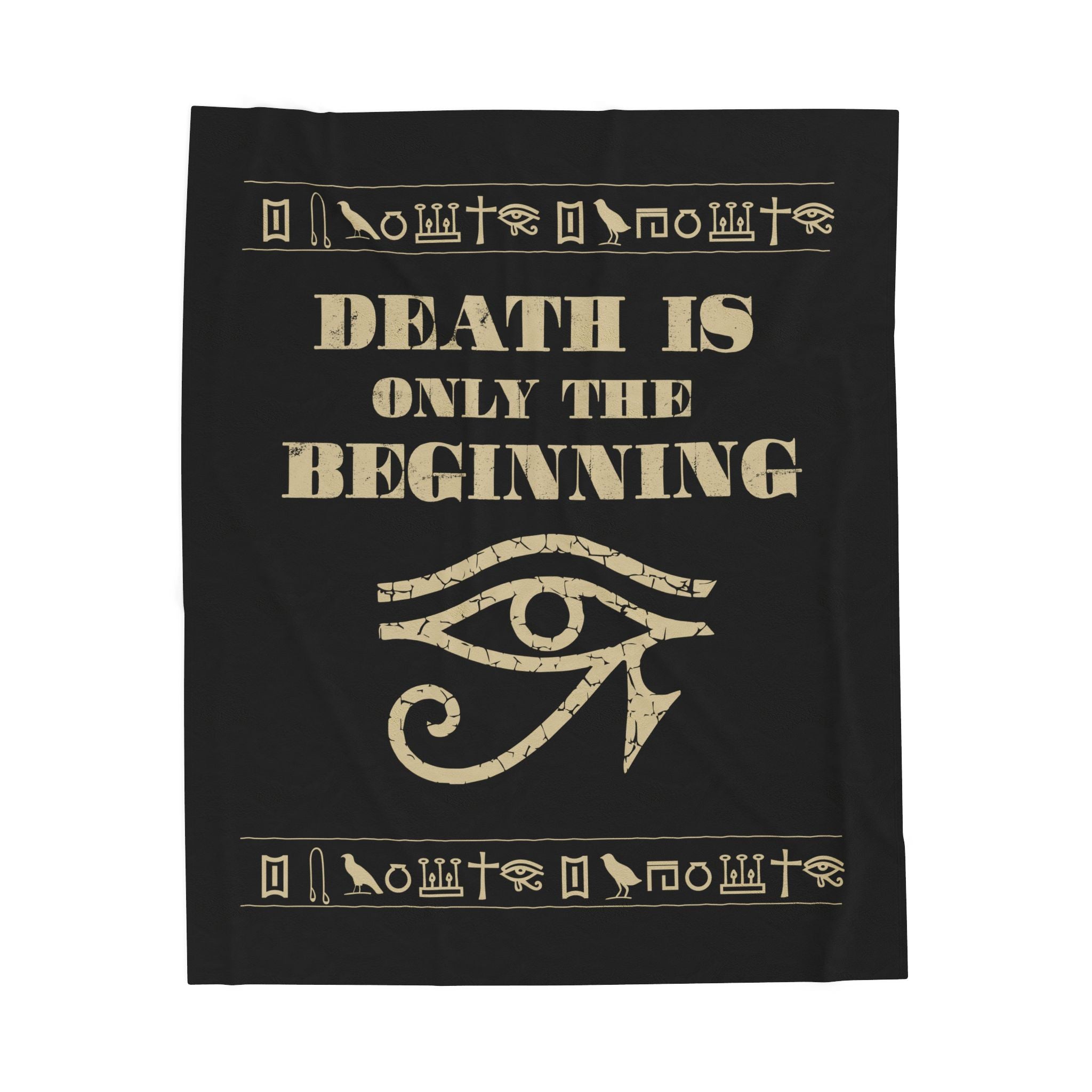 Death Is Only the Beginning Blanket- Eye of Horus Throw (50x60)