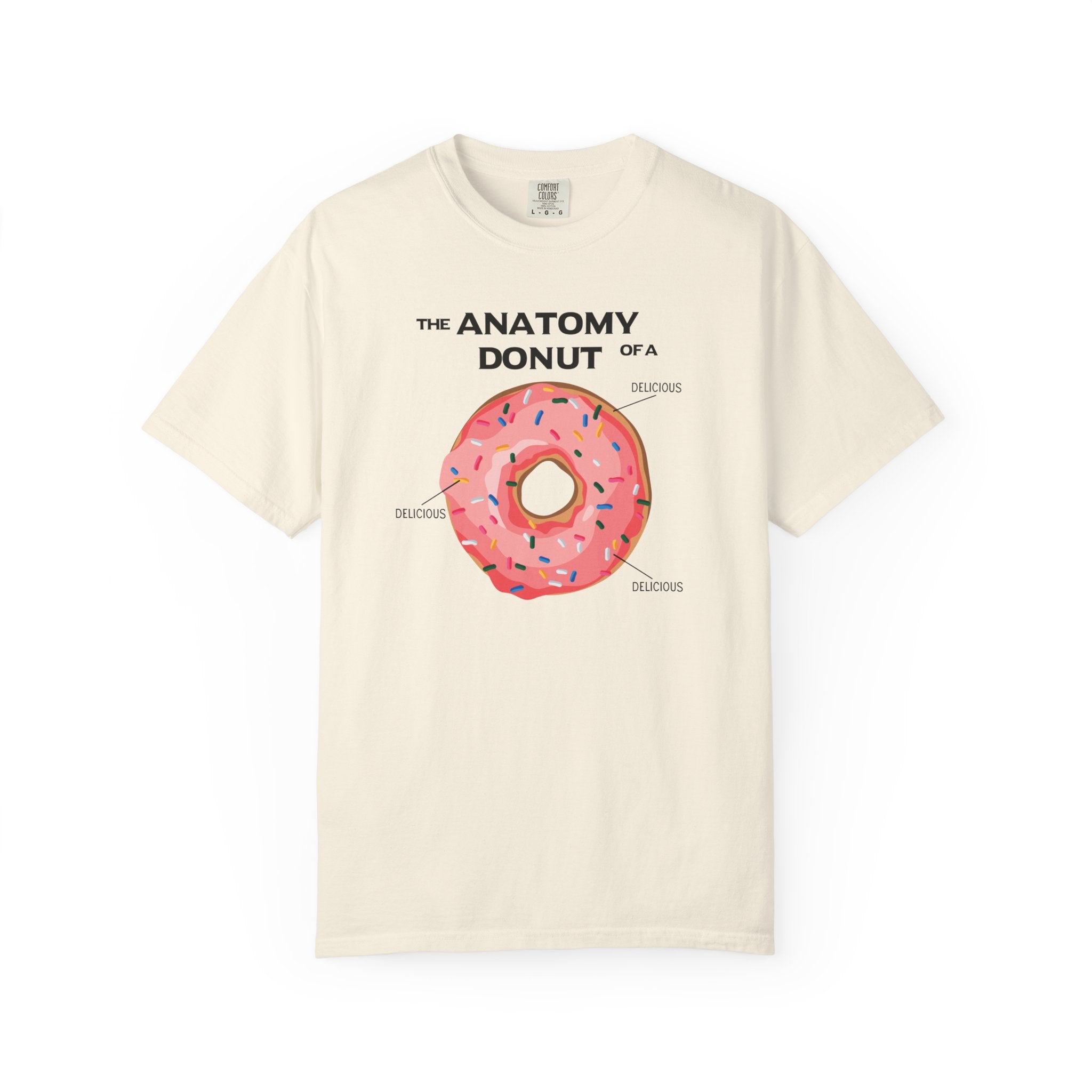 Anatomy of a Donut Shirt – Funny Foodie Comfort Colors Tee