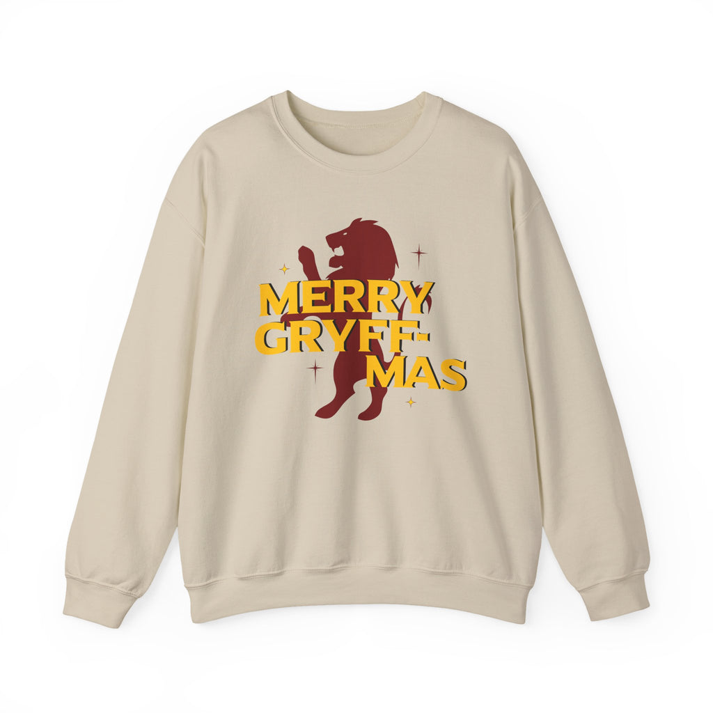 Merry Gryff-mas Crewneck Sweatshirt- Wizard Christmas Sweatshirt