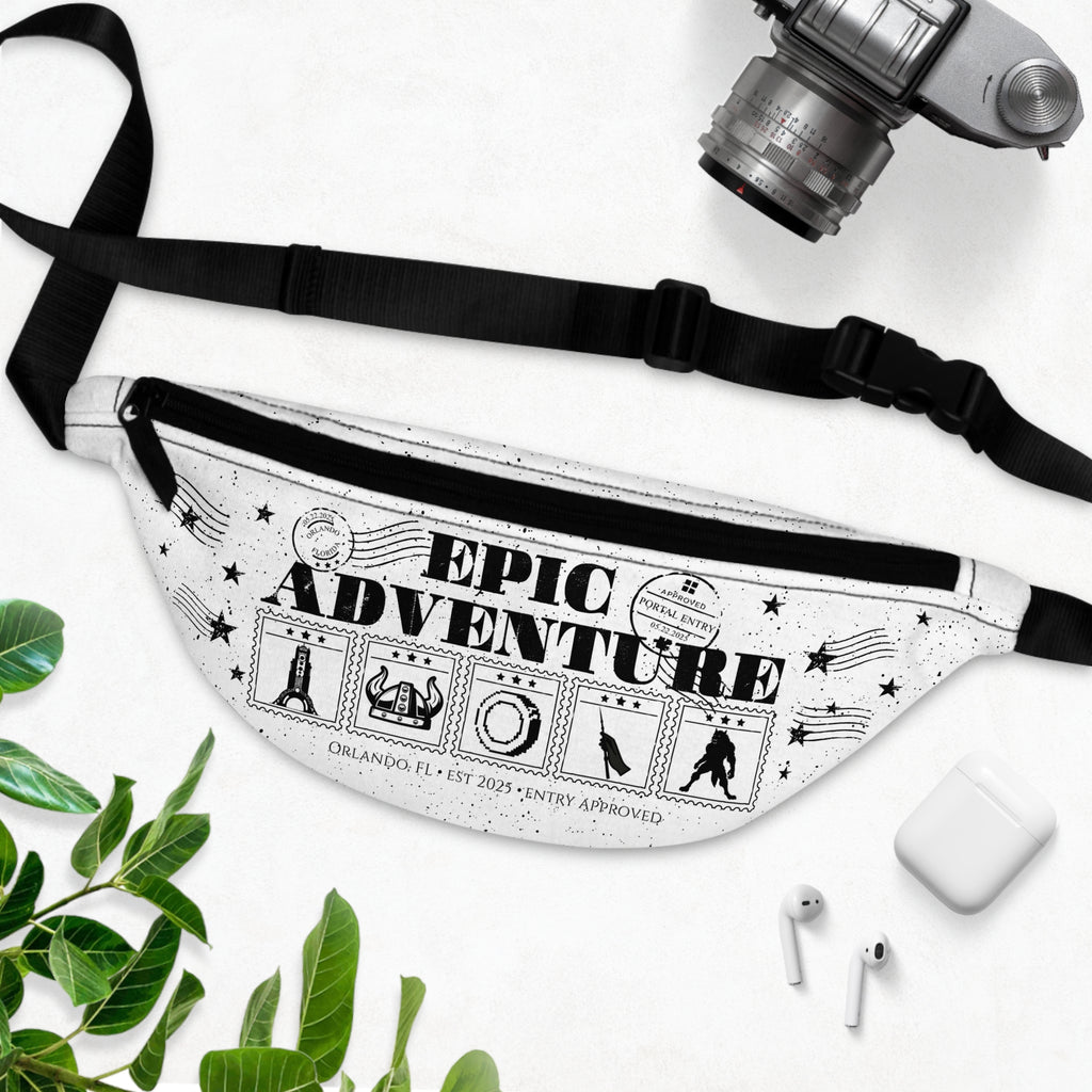 Epic Adventure Fanny Pack- Theme Park Day Bag, Portal Travel Waist Pouch