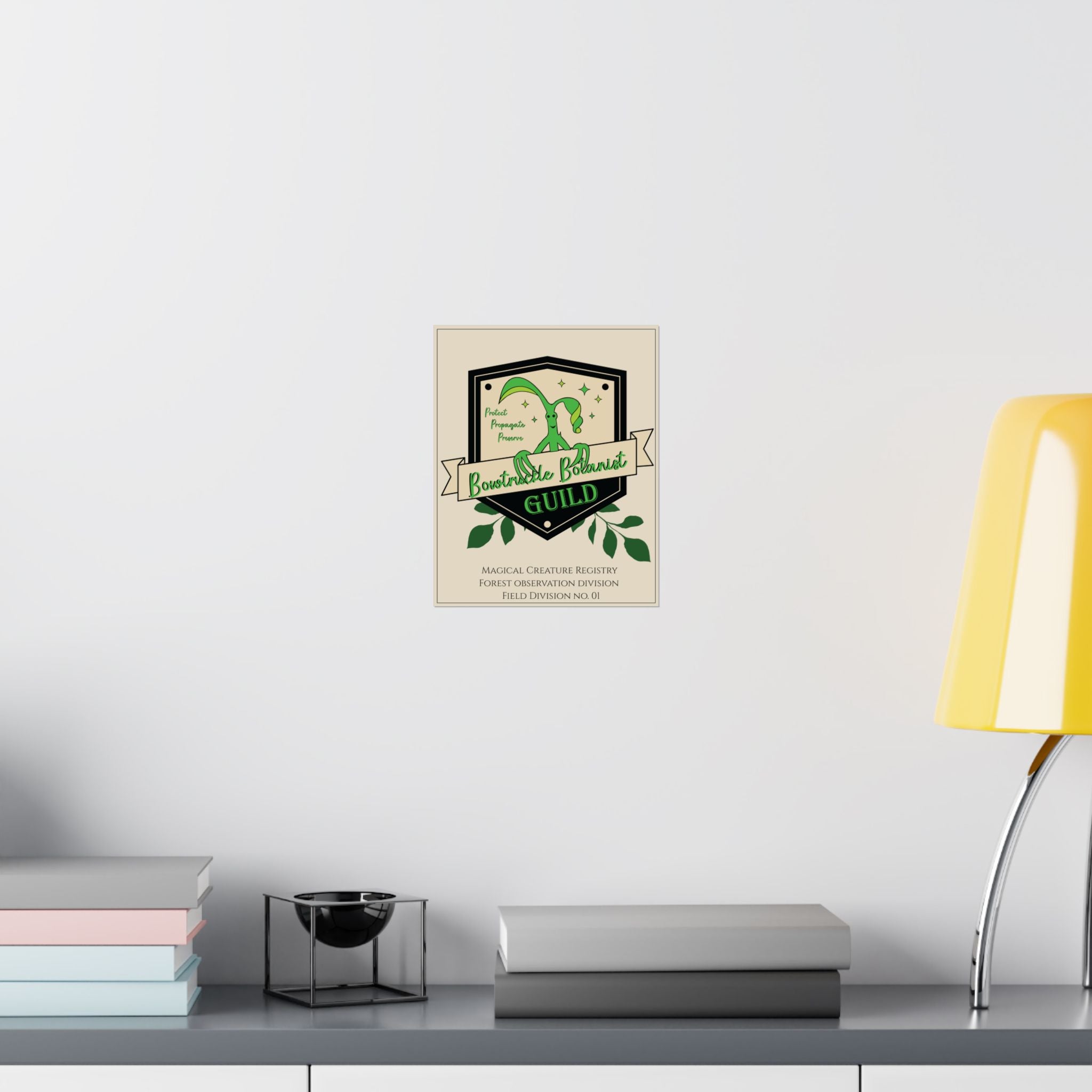 Bowtruckle Botanist Guild Registry Print- 8x10 Magical Creature Wall Art