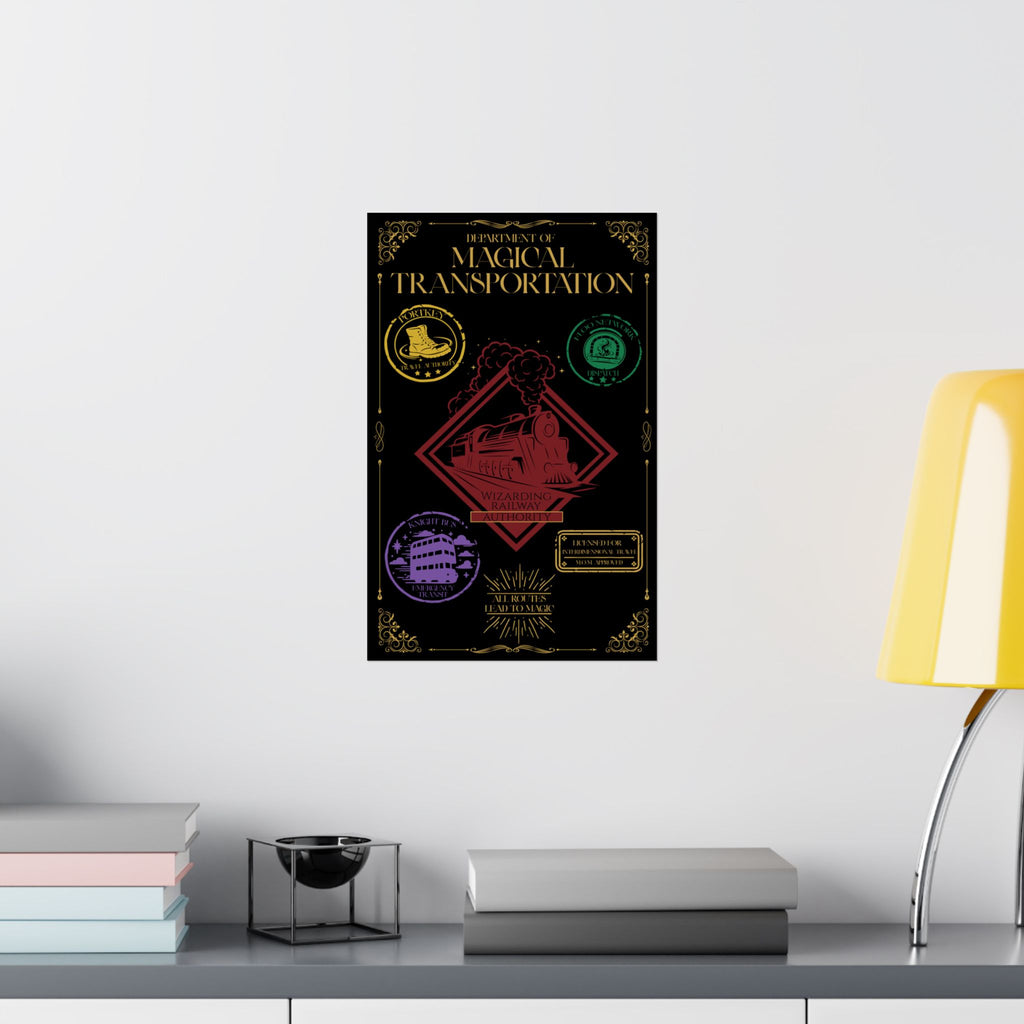 Department of Magical Transportation Poster- 11x17 Wizarding Travel Authority Wall Art