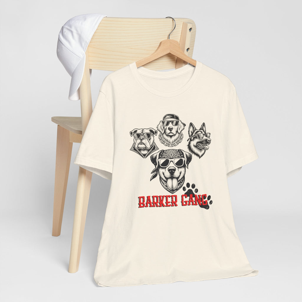 Barker Gang Tee- Funny Biker Dog Shirt