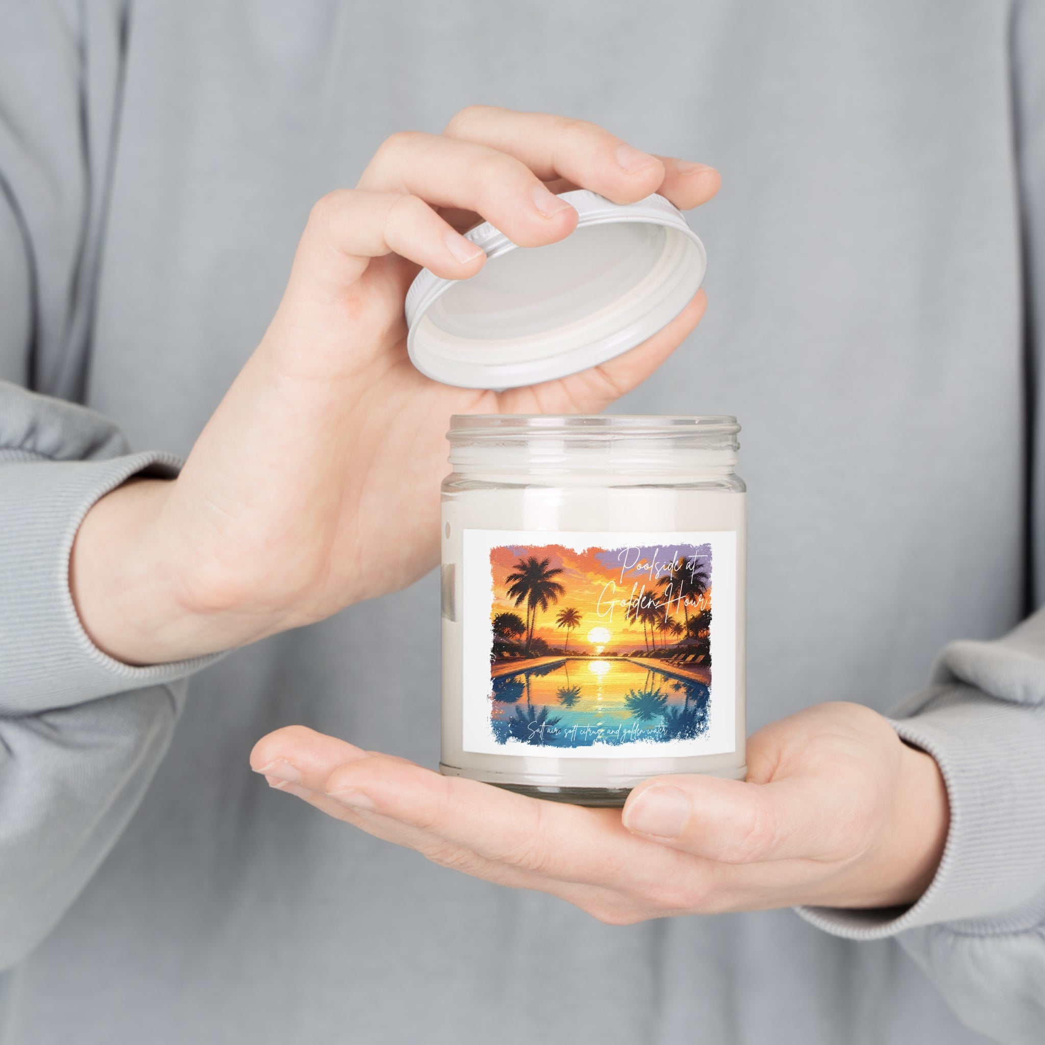 Poolside at Golden Hour Candle- Resort Sunset Scent