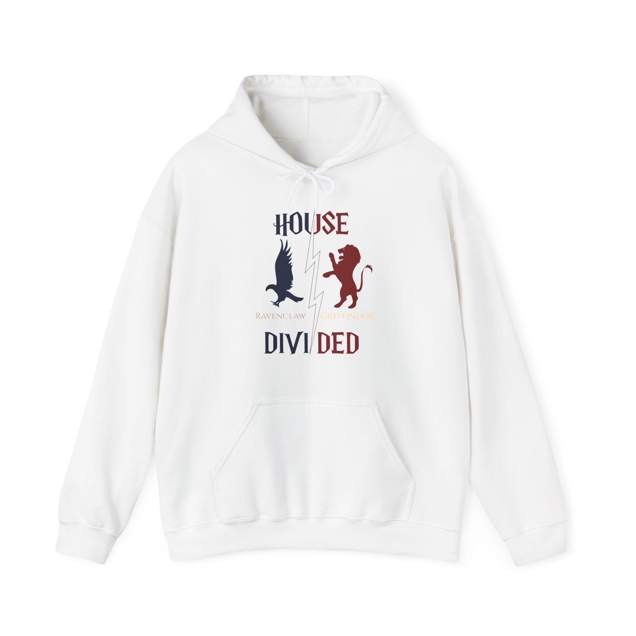 House Divided Hoodie – Ravenclaw x Gryffindor | Magical Rivalry Sweatshirt