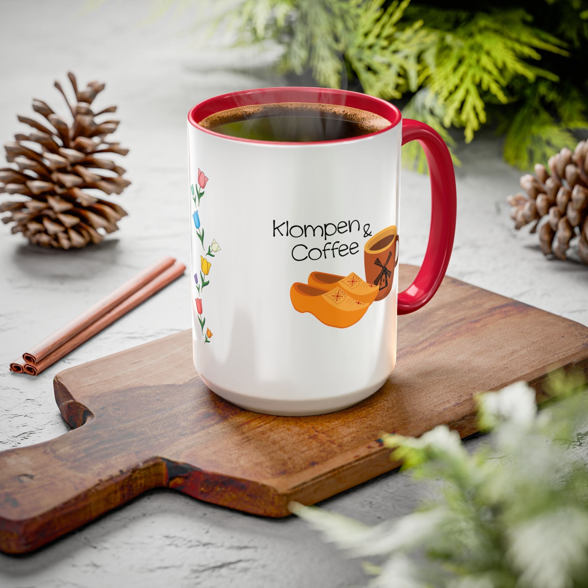 Klompen & Coffee Mug | Holland Michigan Tulip Time Souvenir