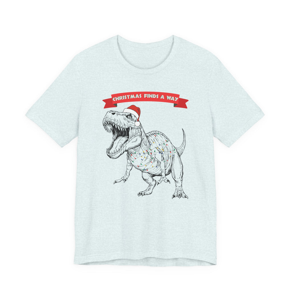 Christmas Finds a Way Shirt- Funny Jurassic Park Dinosaur Shirt