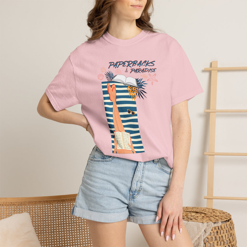 Paperbacks and Paradise Shirt- Beach Reading & Book Lover Vacation Shirt