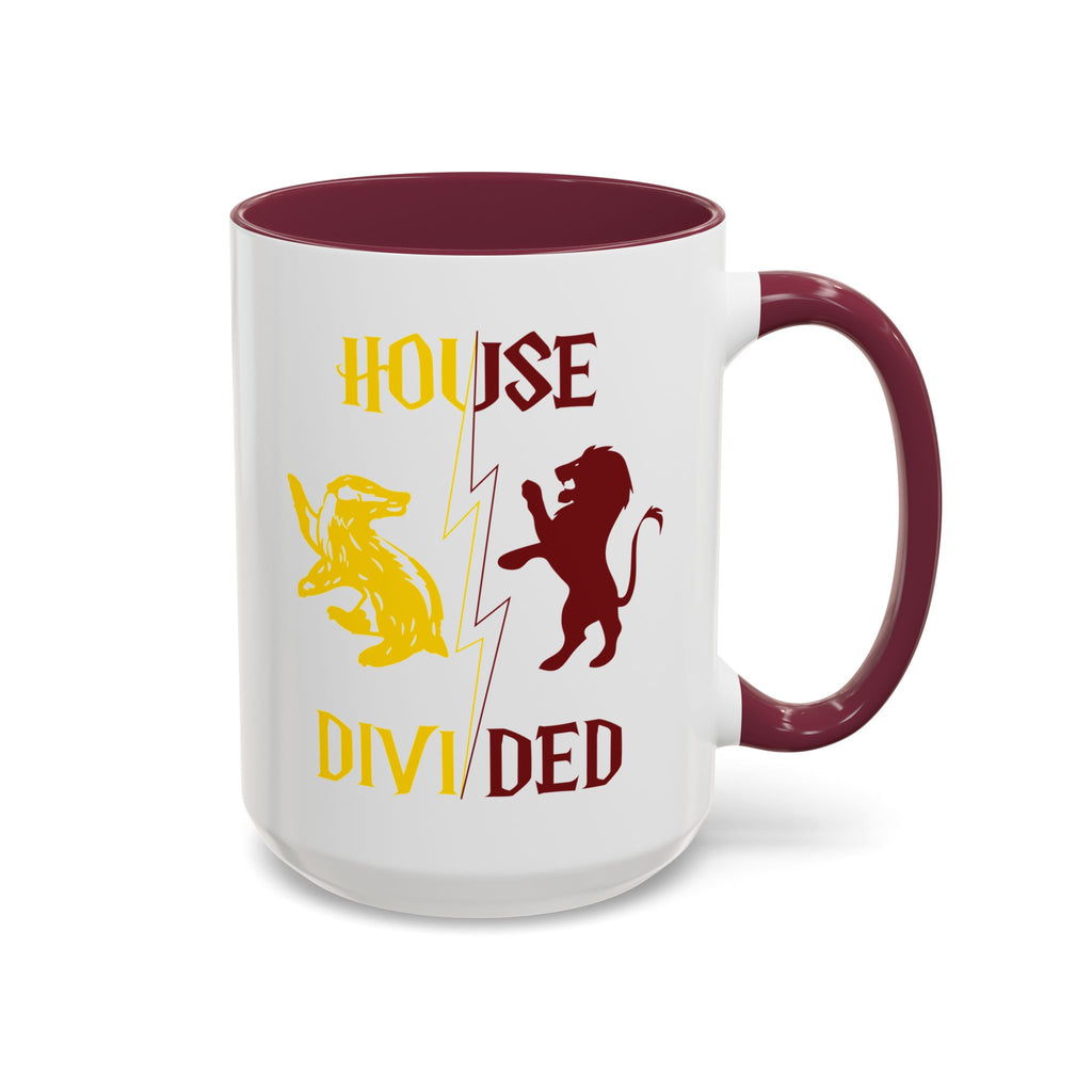 House Divided Rivalry Mug- Lion + Badger Wizardcore Couple Mug (15oz)