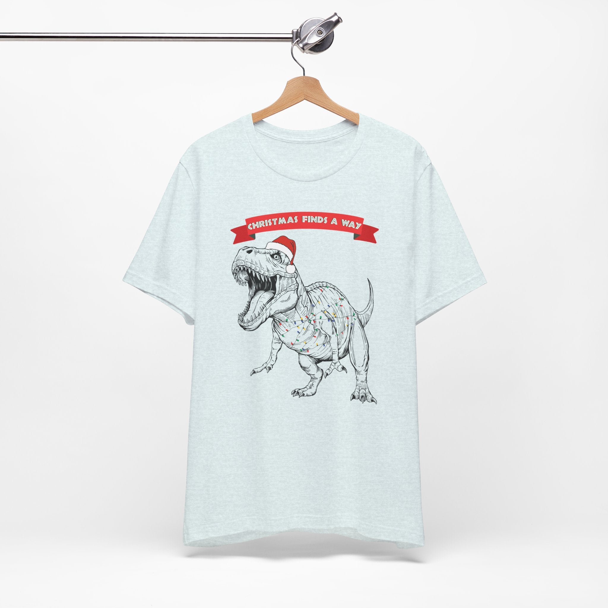 Christmas Finds a Way Shirt- Funny Jurassic Park Dinosaur Shirt